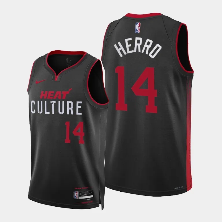 NBA Men S2024 Miami Heat Back #14 HERRO Jersey High Quality Name and Number Print - leoleo123123