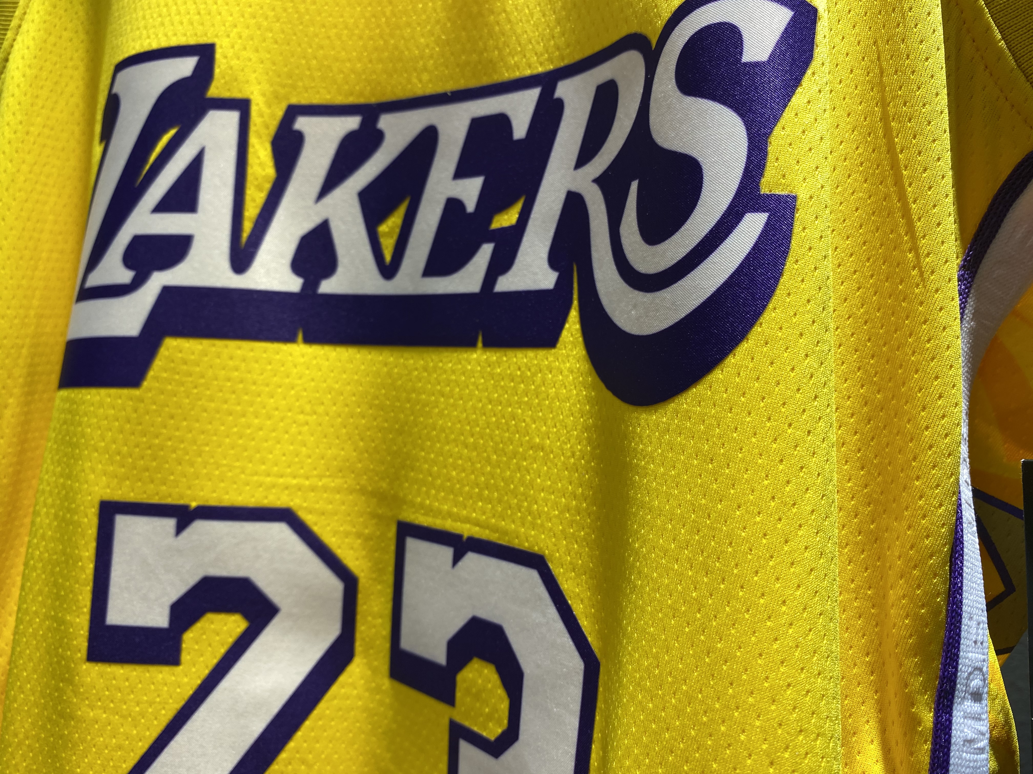 NBA Los Angeles Lakers 19-20 New Yellow #23 JAMES Jersey High Quality Name and Number Print - leoleo123123