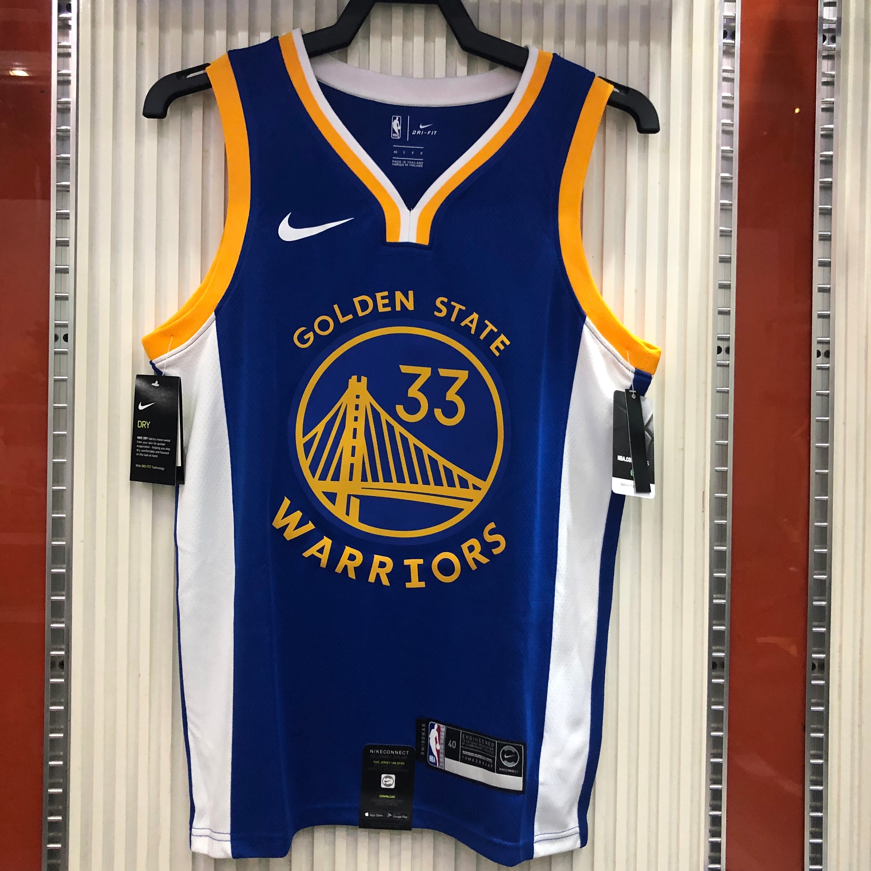 NBA Men Golden State Warriors Blue ##33 WISEMAN Jersey High Quality Name and Number Print - leoleo123123
