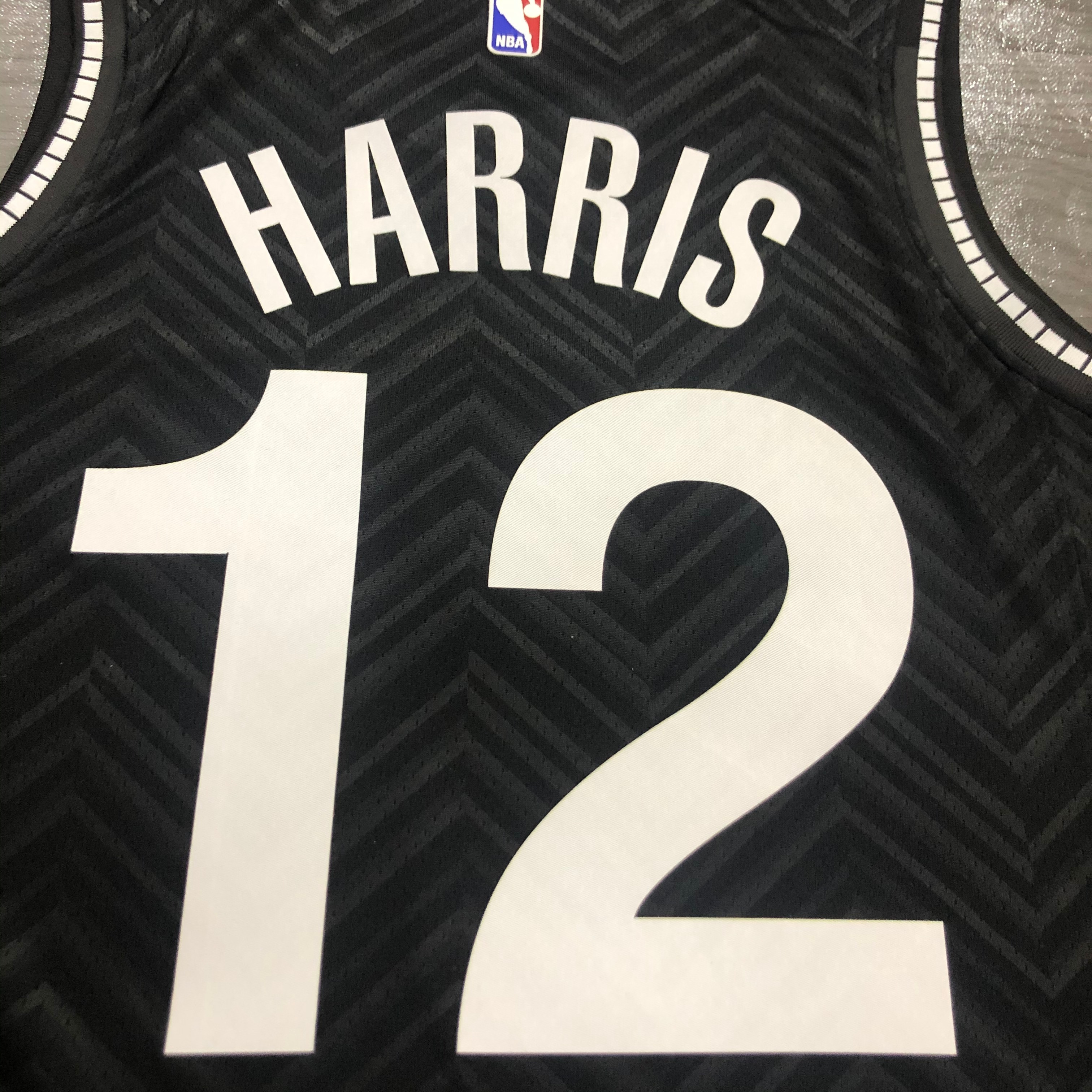 NBA Men New 2021 Brooklyn Nets Black Awarding Version #12 HARRIS Jersey High Quality Name and Number Print - leoleo123123