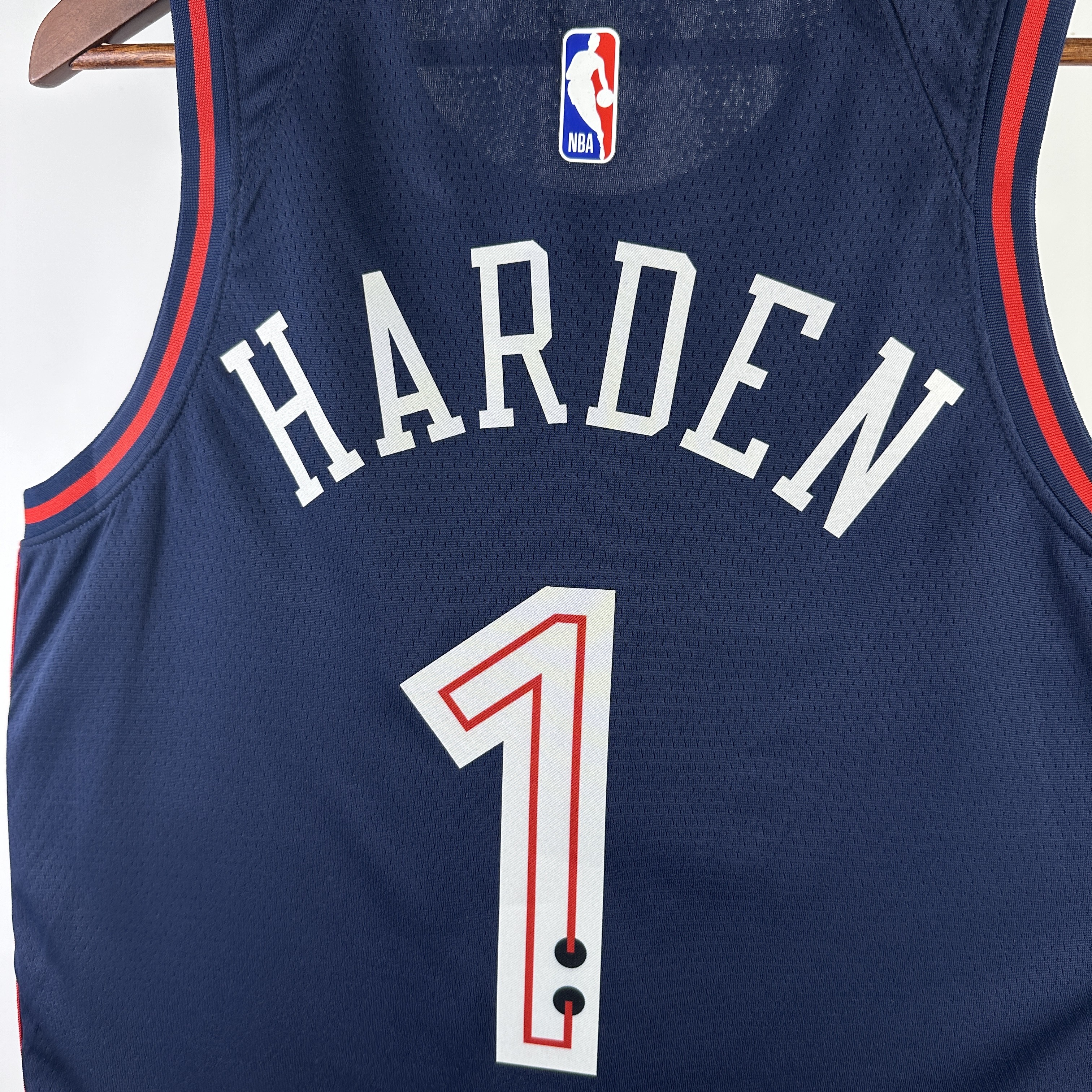 NBA Men 2024 Philadelphia 76ers Navy City Edition #1 HARDEN Swingman Jersey - leoleo123123