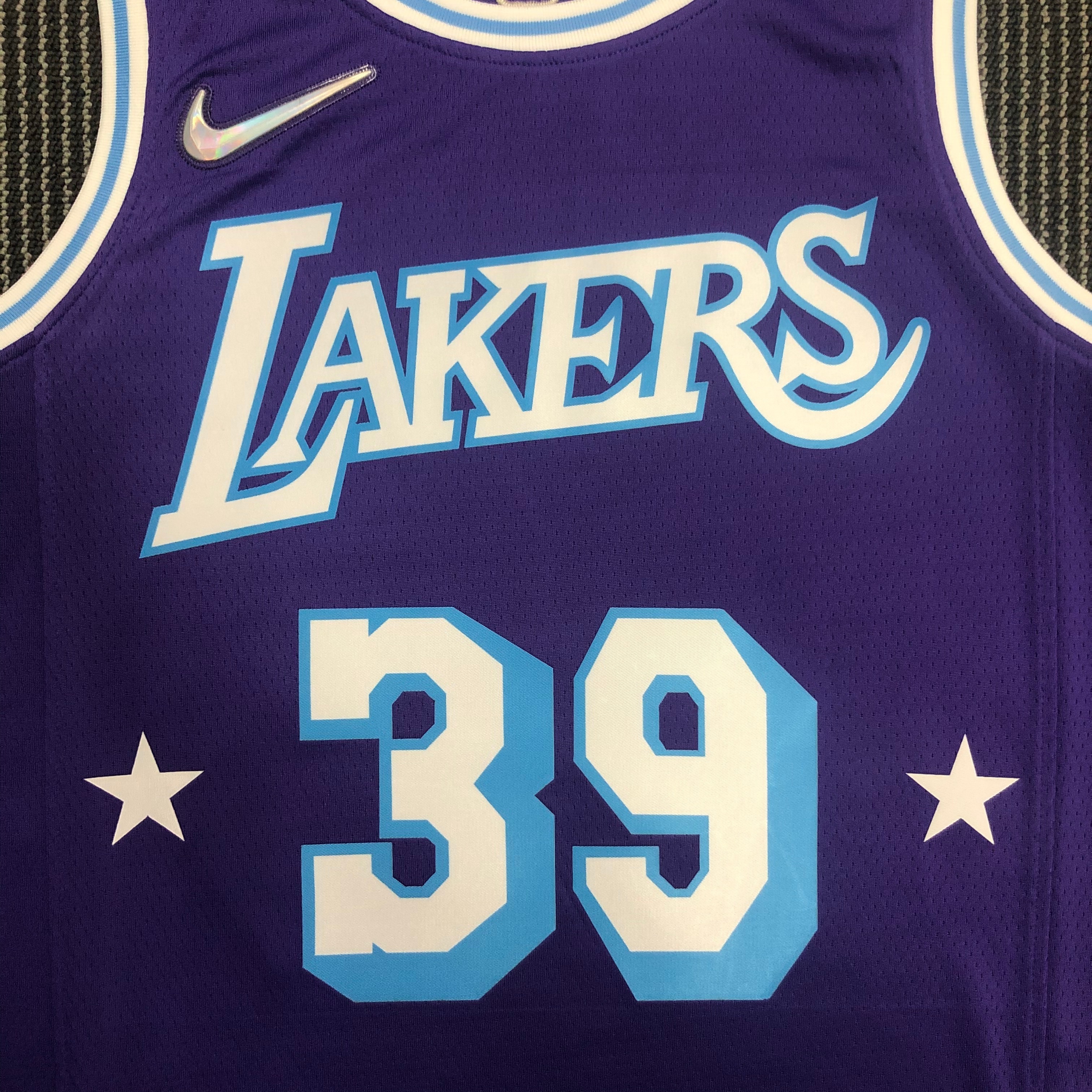 NBA Season 2022 75th Anniversary Los Angeles Lakers Purple Round Neck #39 HOWARD Jersey High Quality Name and Number Print - leoleo123123