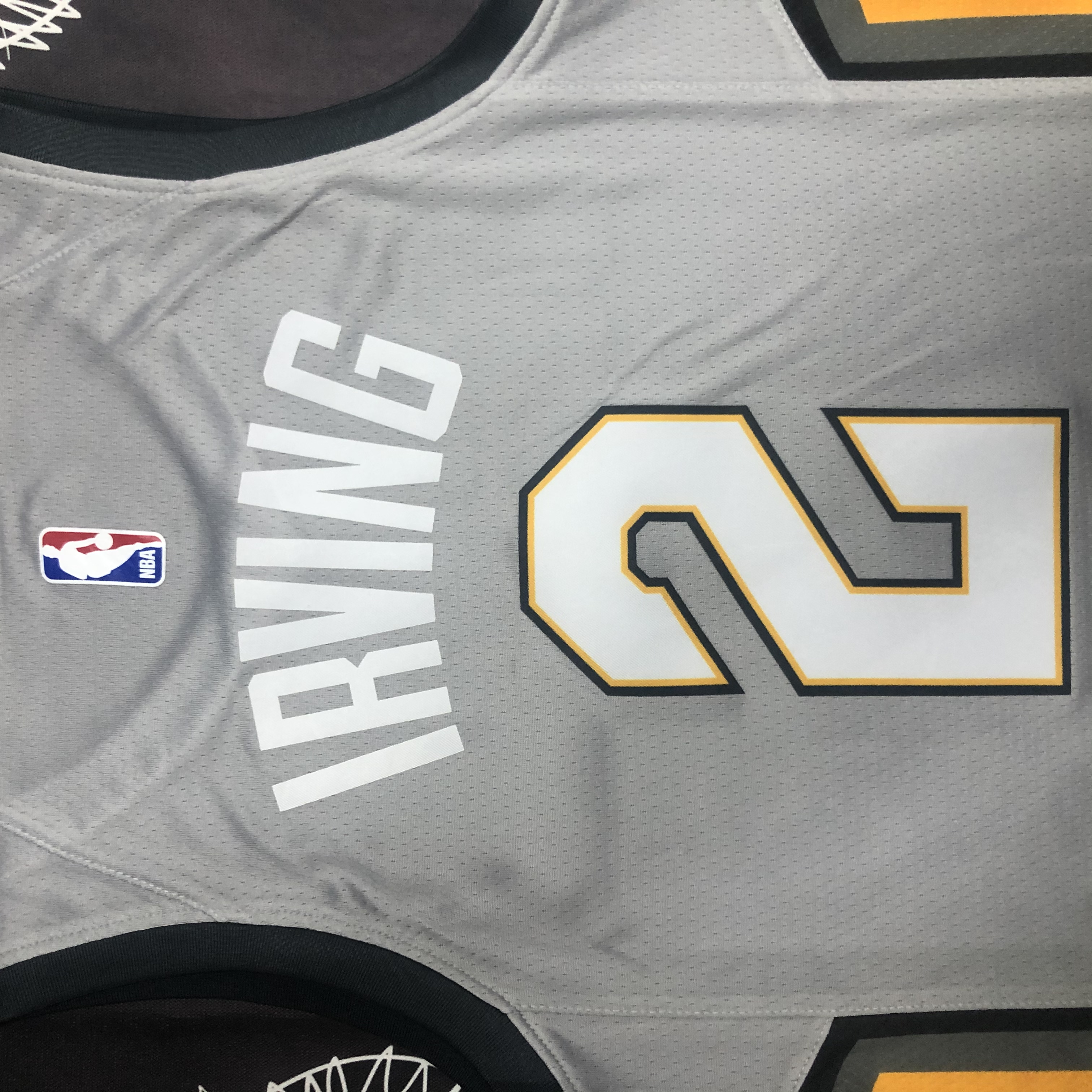 NBA Season 2018 Men Cleveland Cavaliers Grey #2 IRVING Jersey High Quality Name and Number Print - leoleo123123