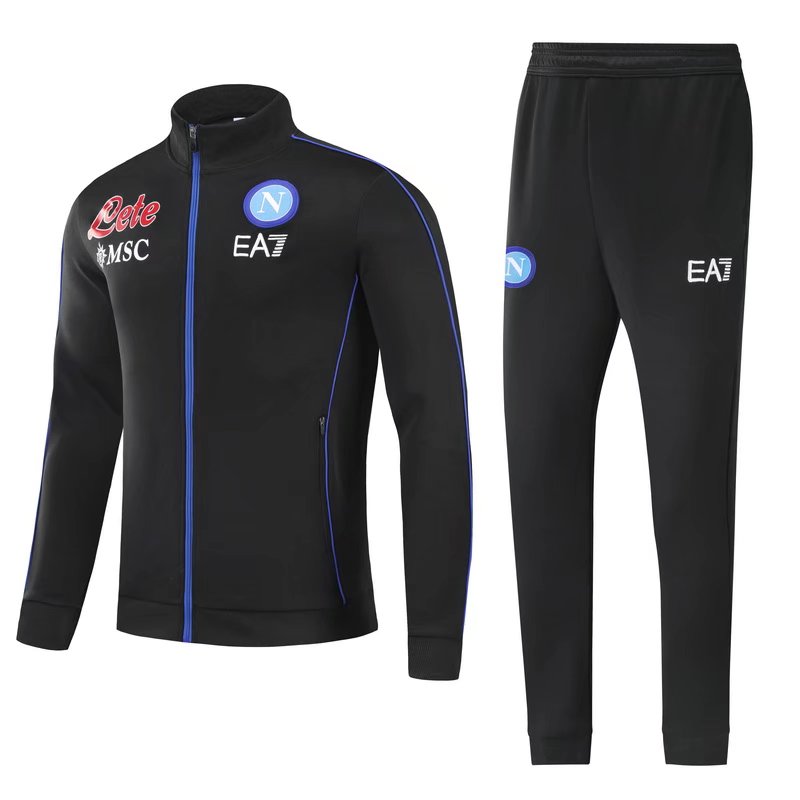 21-22 Napoli Black Jacket Tracksuit Thai Quality - leoleo123123