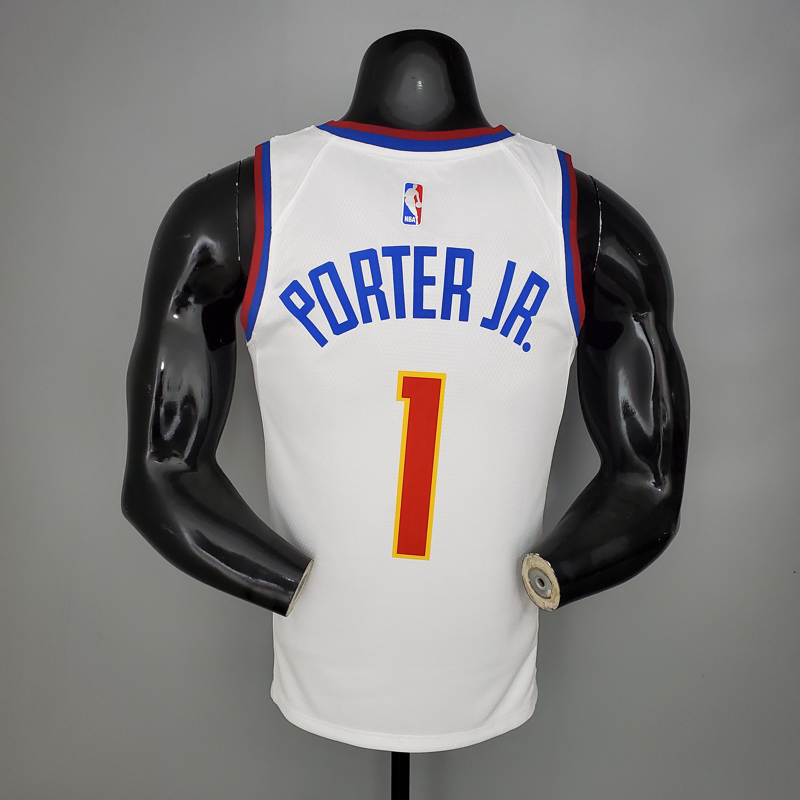 NBA Men Season 2021 Denver Nuggets White Award Version #1 PORTER JR. Jersey High Quality Name and Number Print - leoleo123123