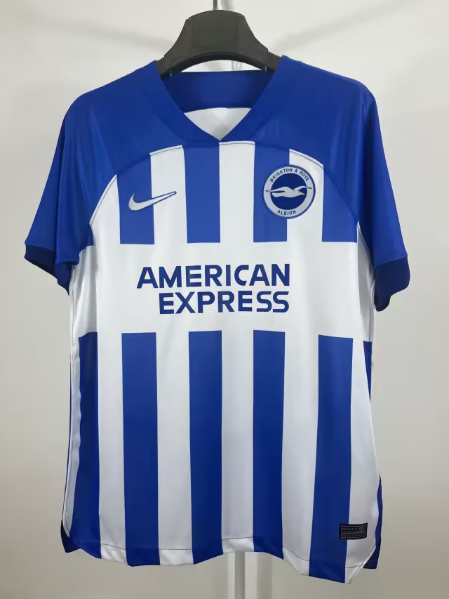23/24 Brighton Home Blue White Fans Soccer Jersey - leoleo123123