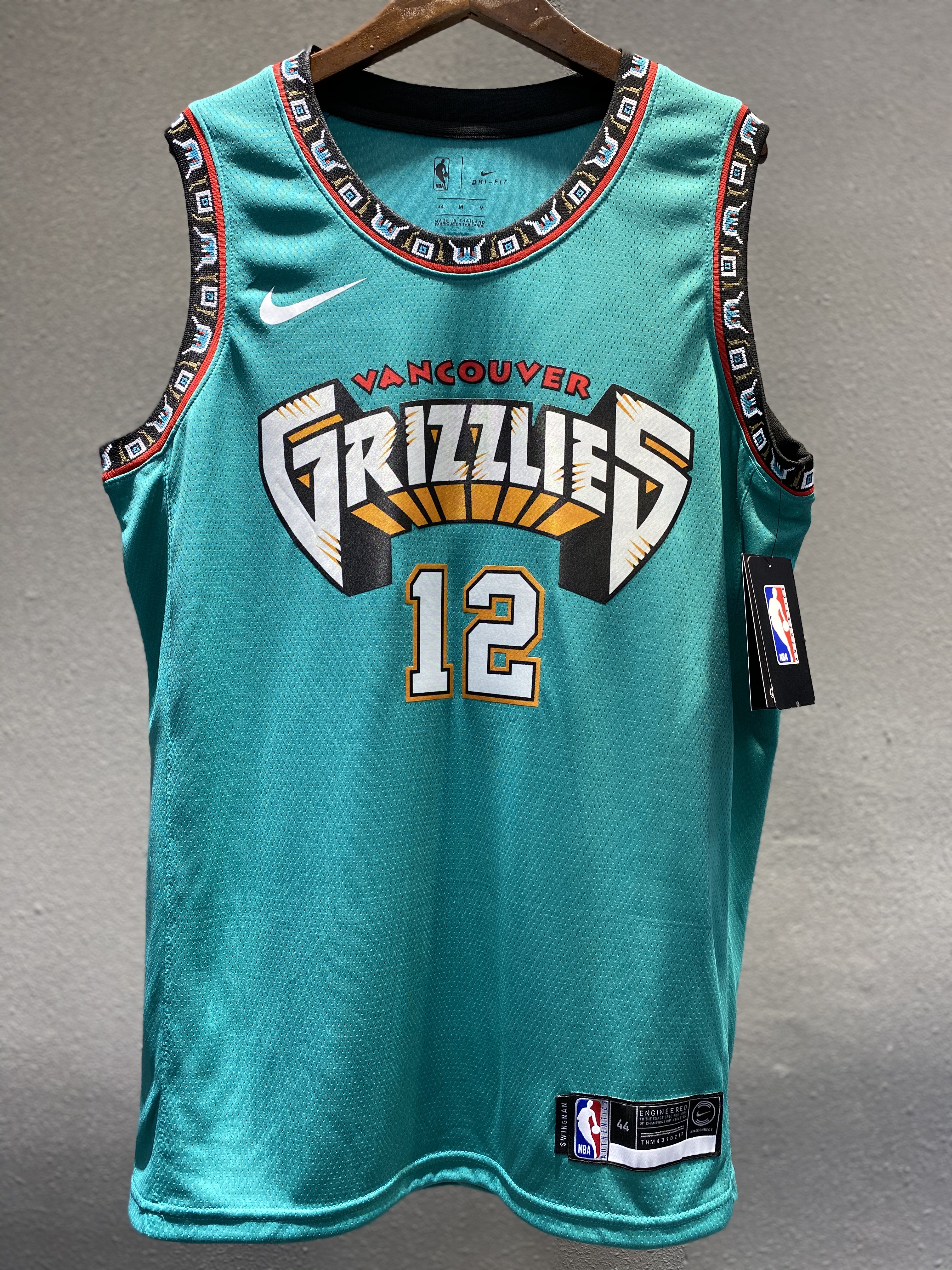 NBA Men Memphis Grizzlies Retro Green #12 MORANT Jersey High Quality Name and Number Print - leoleo123123