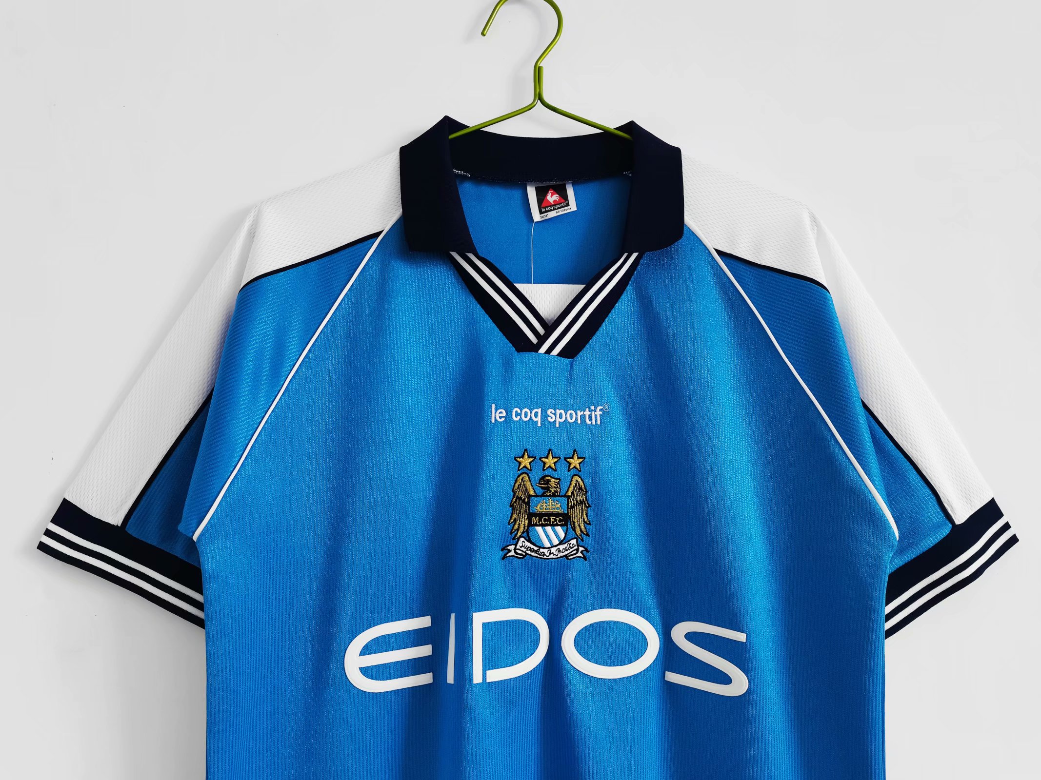 99-01 Man City Home Retro Jersey - leoleo123123