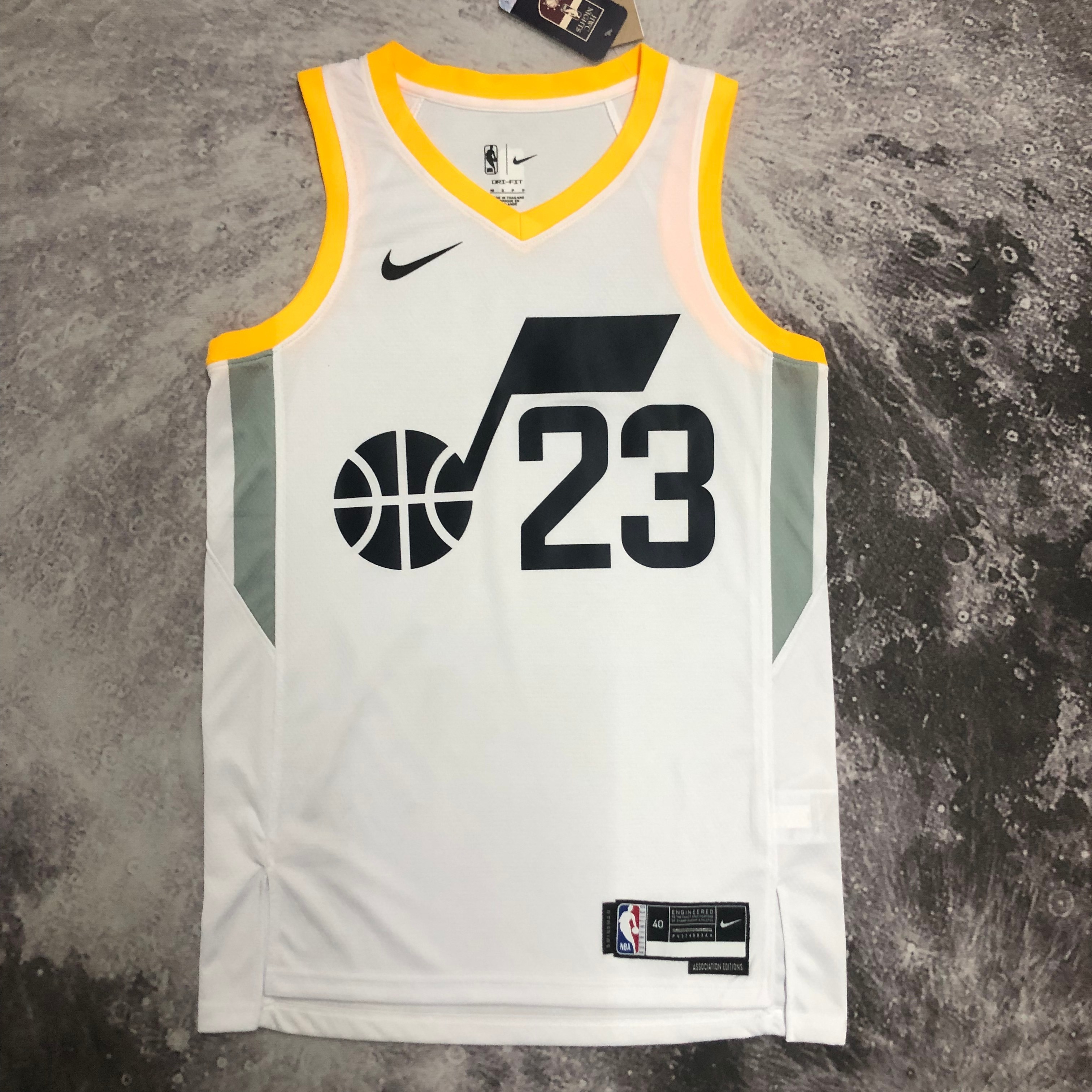 NBA 2023 Men Utah Jazz White #23 MARKKANEN Jersey High Quality Name and Number Print - leoleo123123