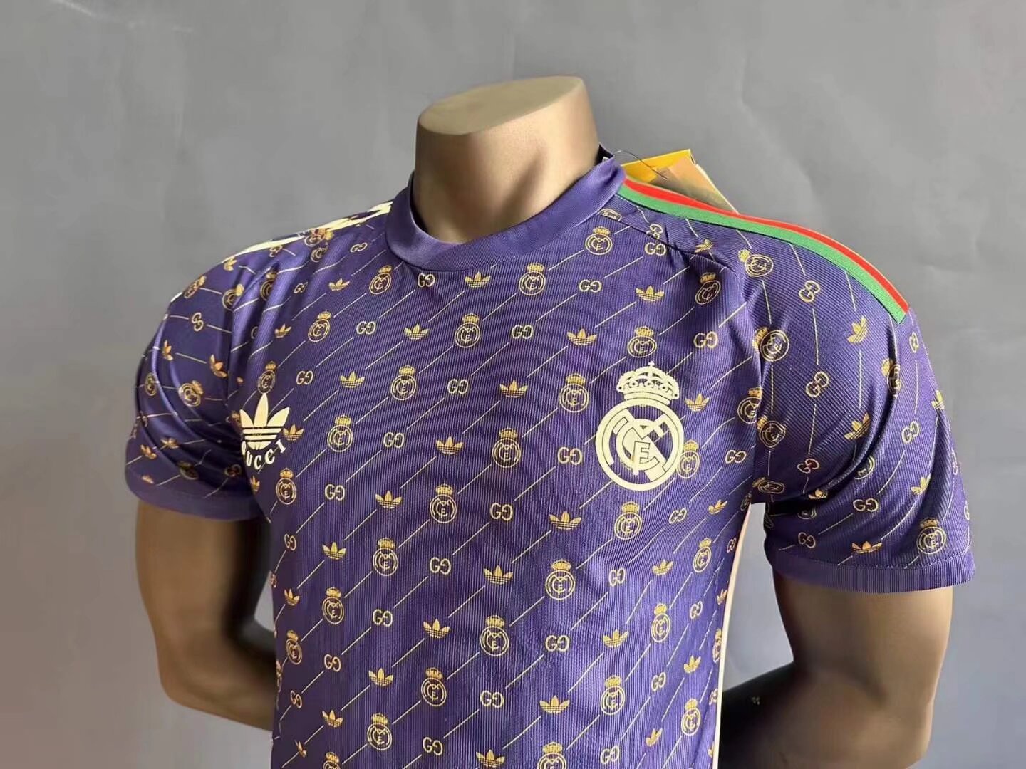 2024 Real Madrid Gucci purple Jersey Player Version 1:1 Quality xiongyinig - leoleo123123