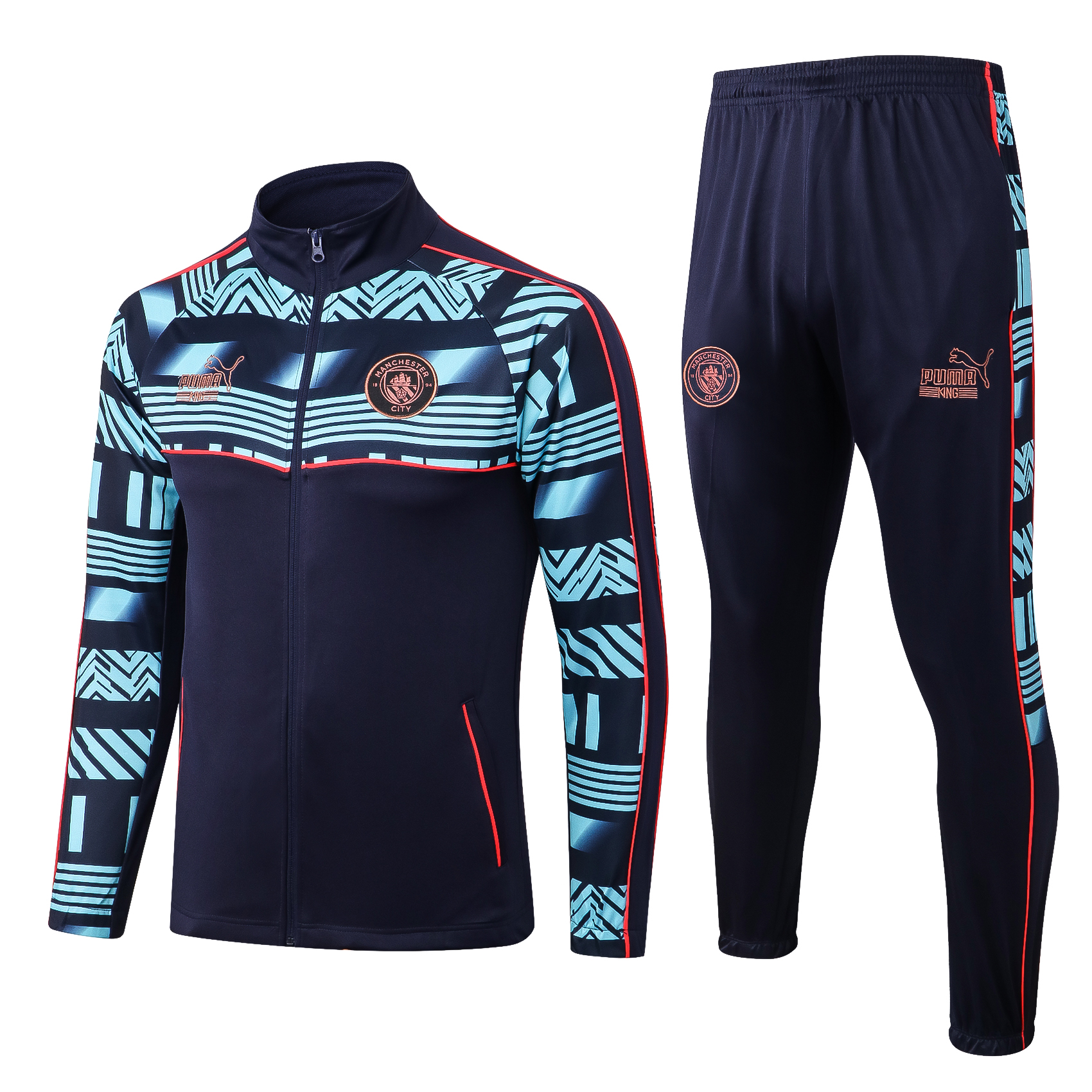 22-23 Man City Navy Blue Jacket Tracksuit Thai Quality - leoleo123123