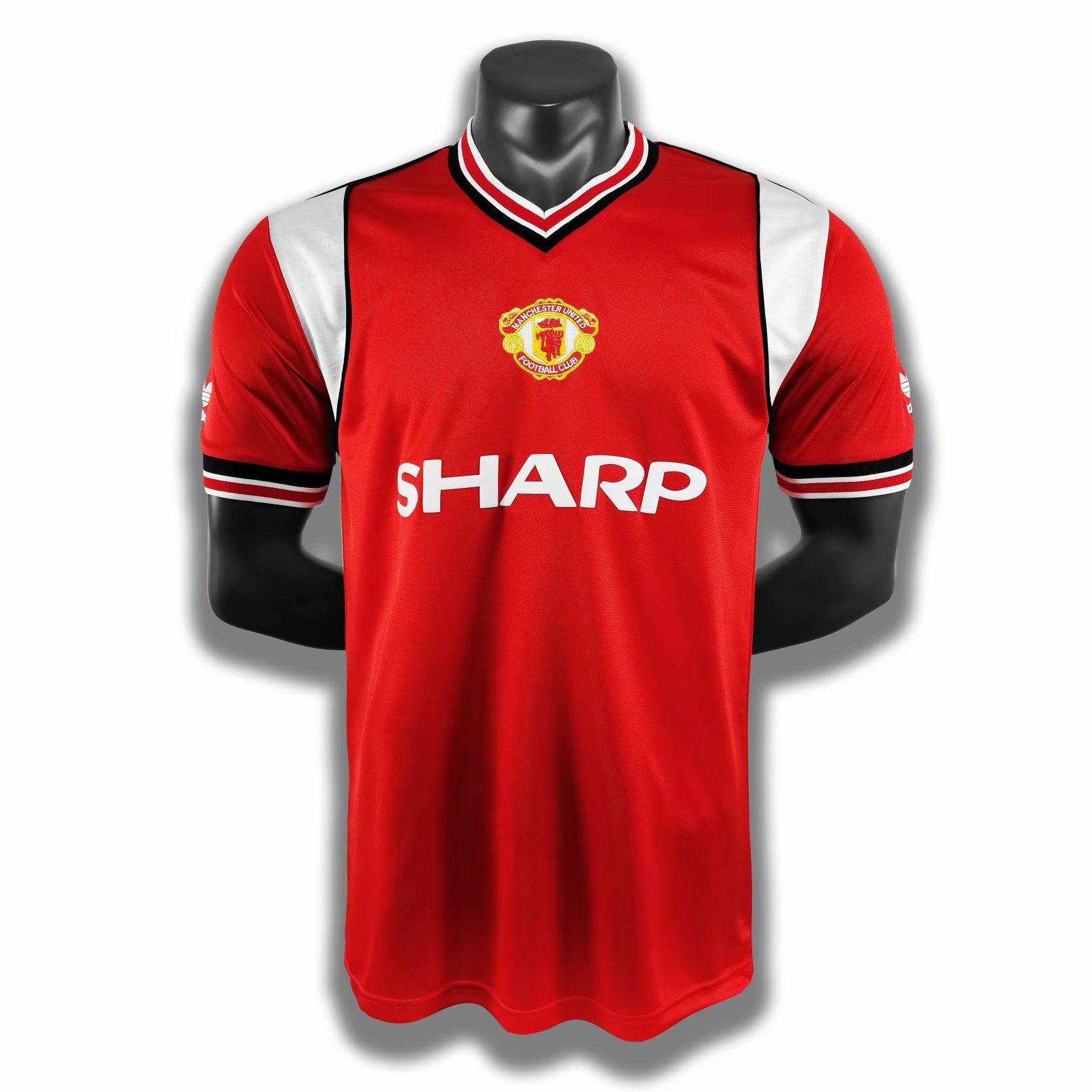 1985 Man United Home White Retro Jersey - leoleo123123