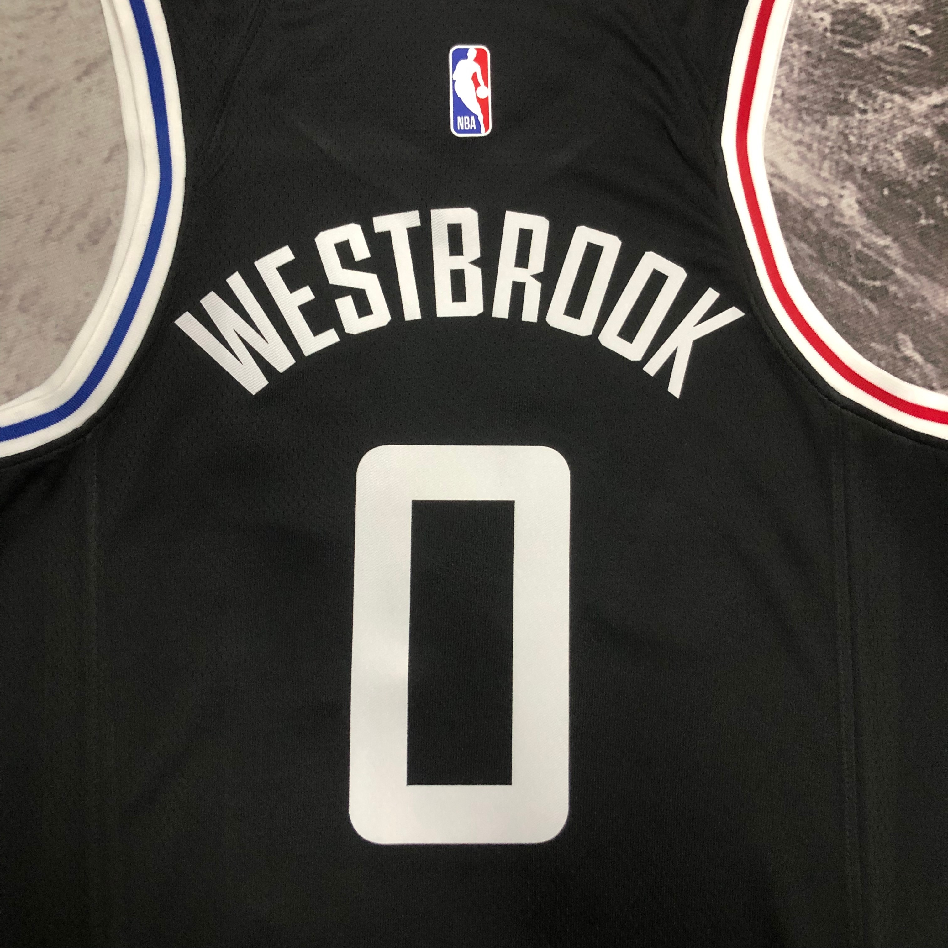 NBA Men Season 2023 Los Angeles Clippers Black City Edition #0 WESTBROOK Jersey High Quality Name and Number Print - leoleo123123