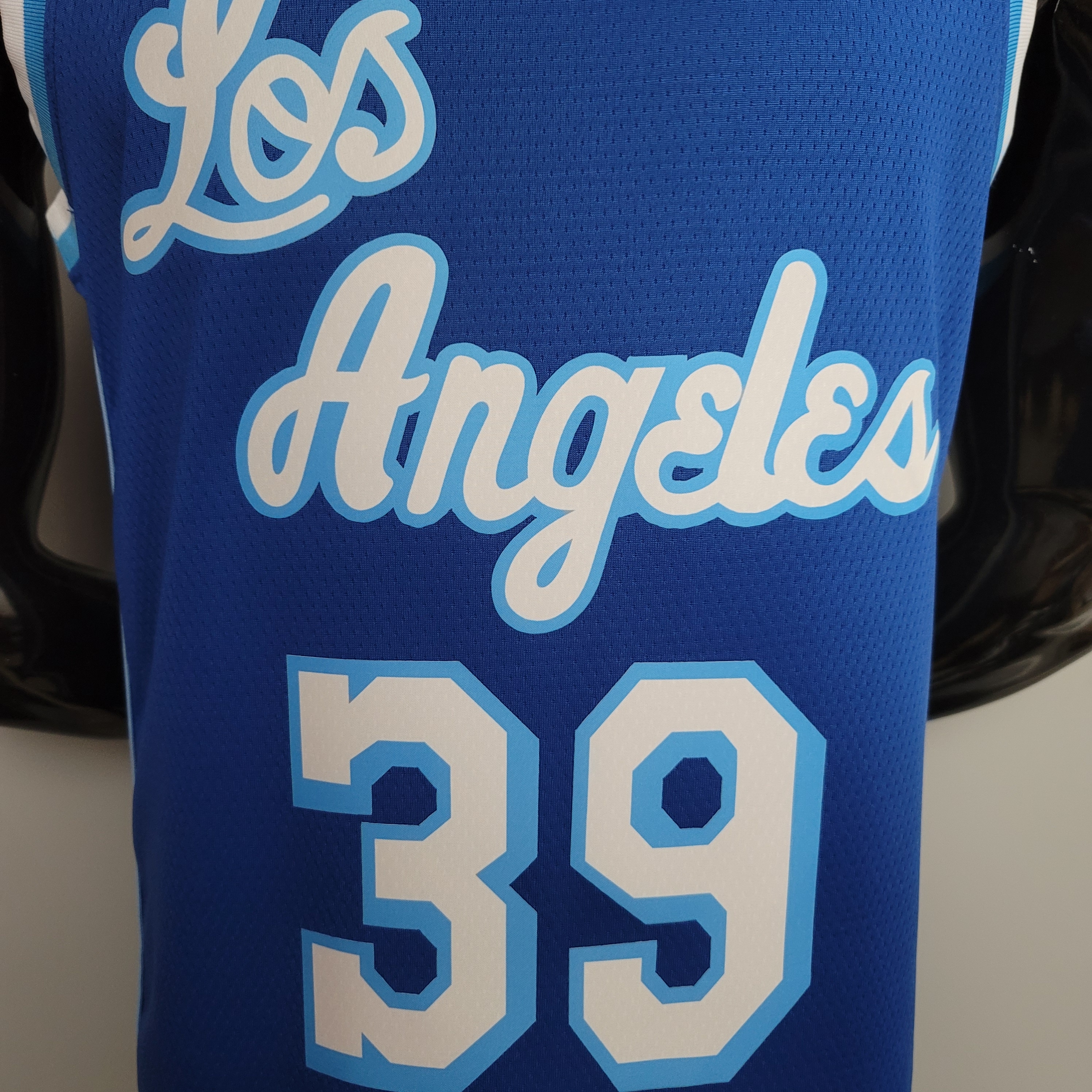 NBA Men Los Angeles Lakers Retro in Latin #39 HOWARD Blue Round Neck Jersey High Quality Name and Number Print - leoleo123123
