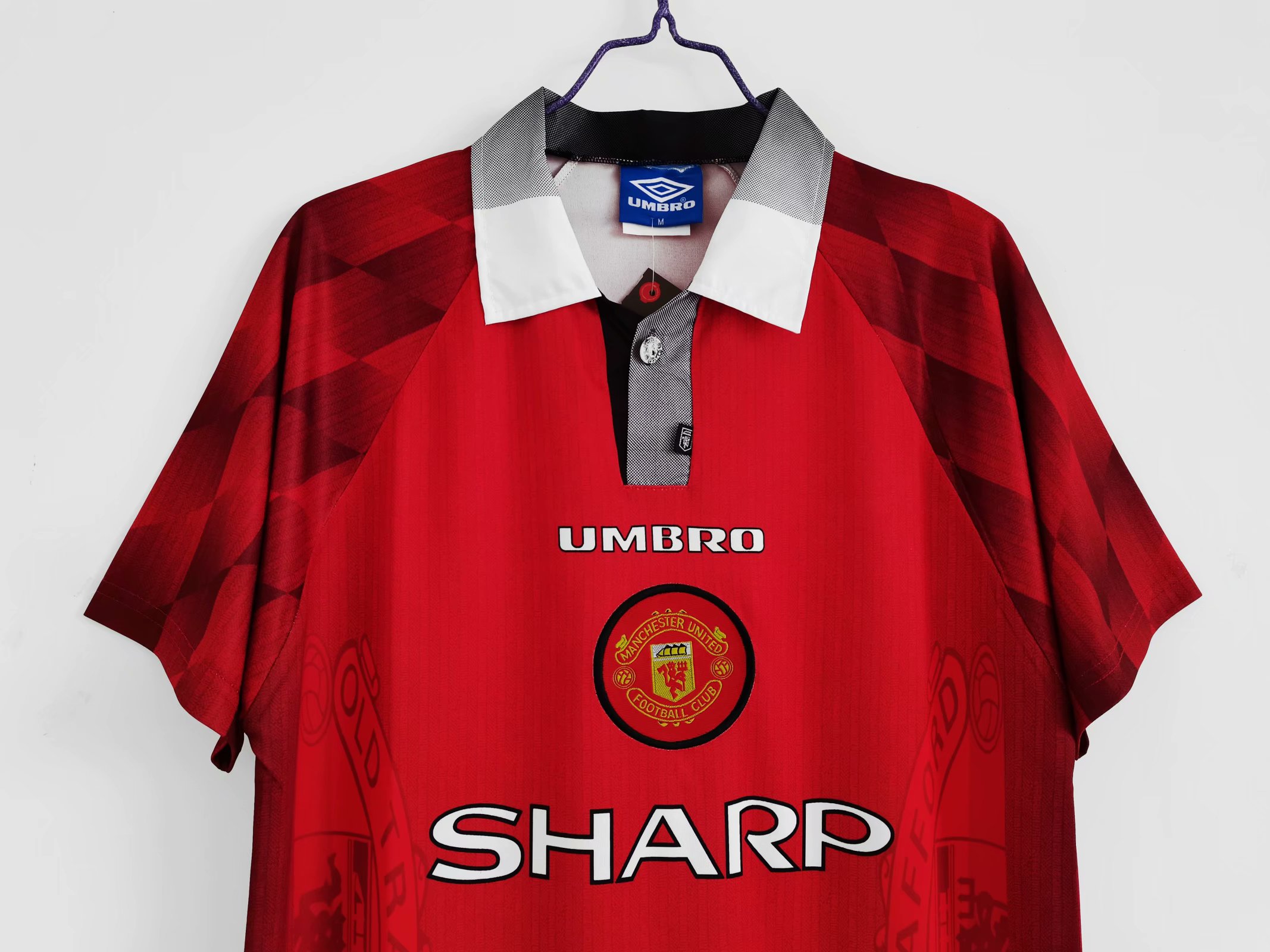 96-97 Man United Home Retro Jersey - leoleo123123