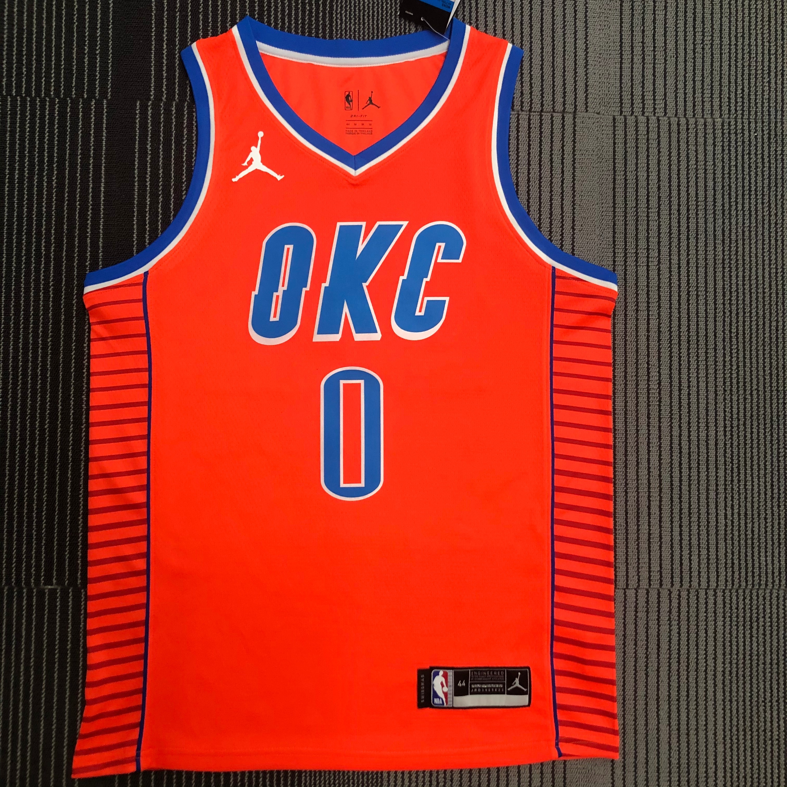 NBA New Season 2021 Men Oklahoma City Thunder Orange #0 WESTBROOK Jersey High Quality Name and Number Print - leoleo123123