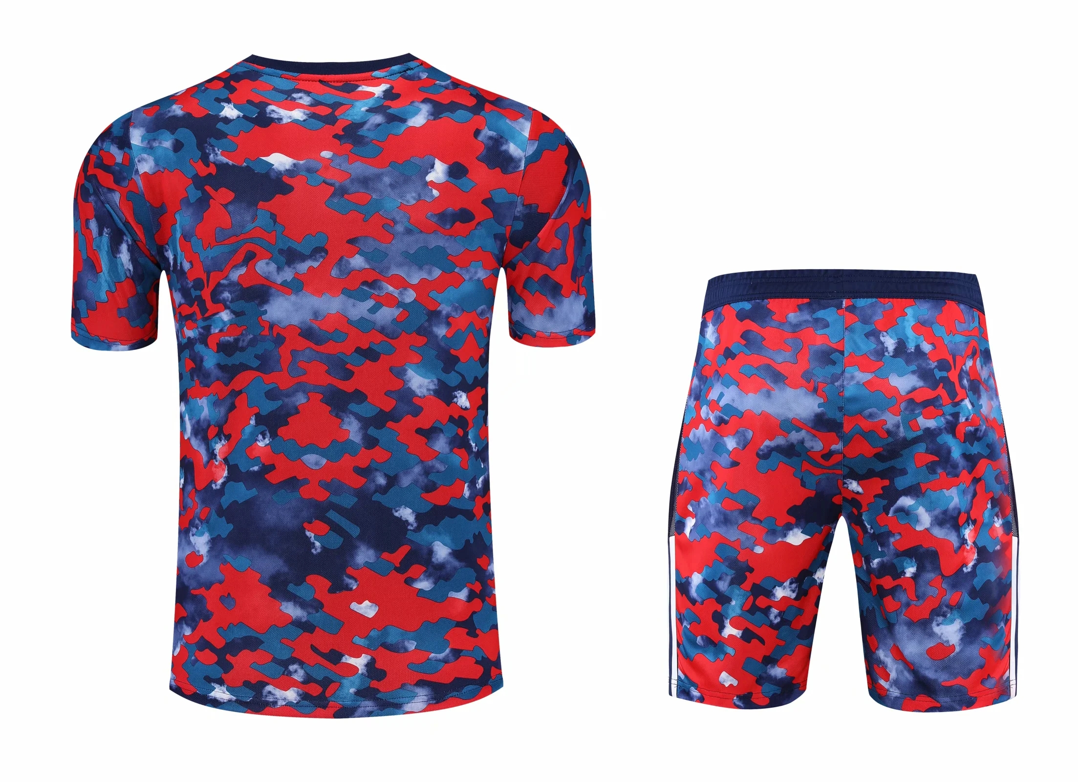 21-22 Bayern Munich Camouflage Training Set--Short sleeve and Short Pant Training Tracksuit - leoleo123123
