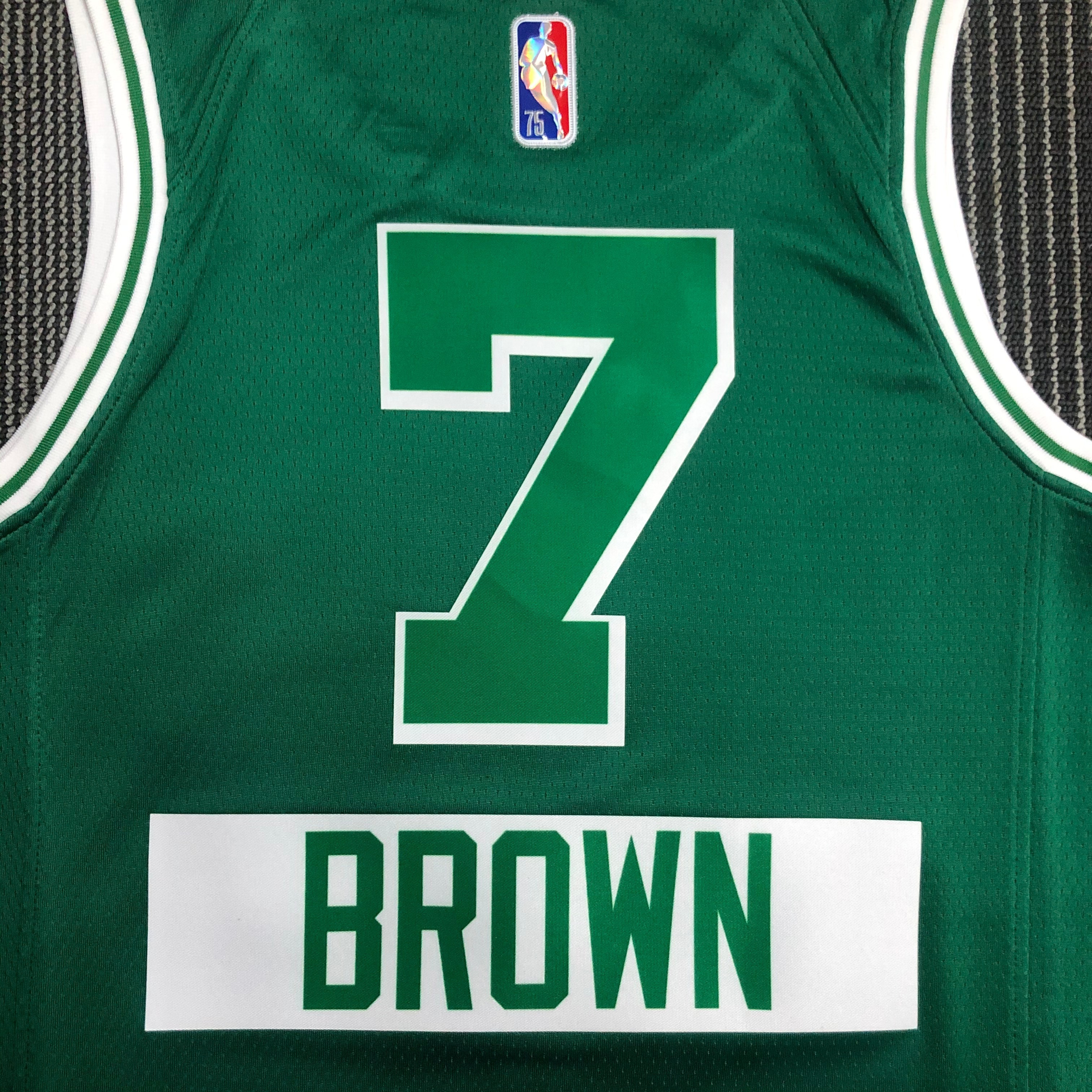 NBA Season 2022 Boston Celtics Green #7 BROWN Jersey High Quality Name and Number Print - leoleo123123