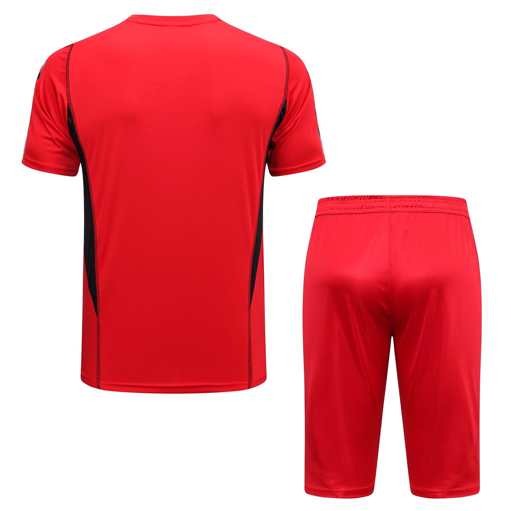 23/24 Flamengo Red Short Sleeve and Short Pant Training Set -Training Tracksuit - leoleo123123