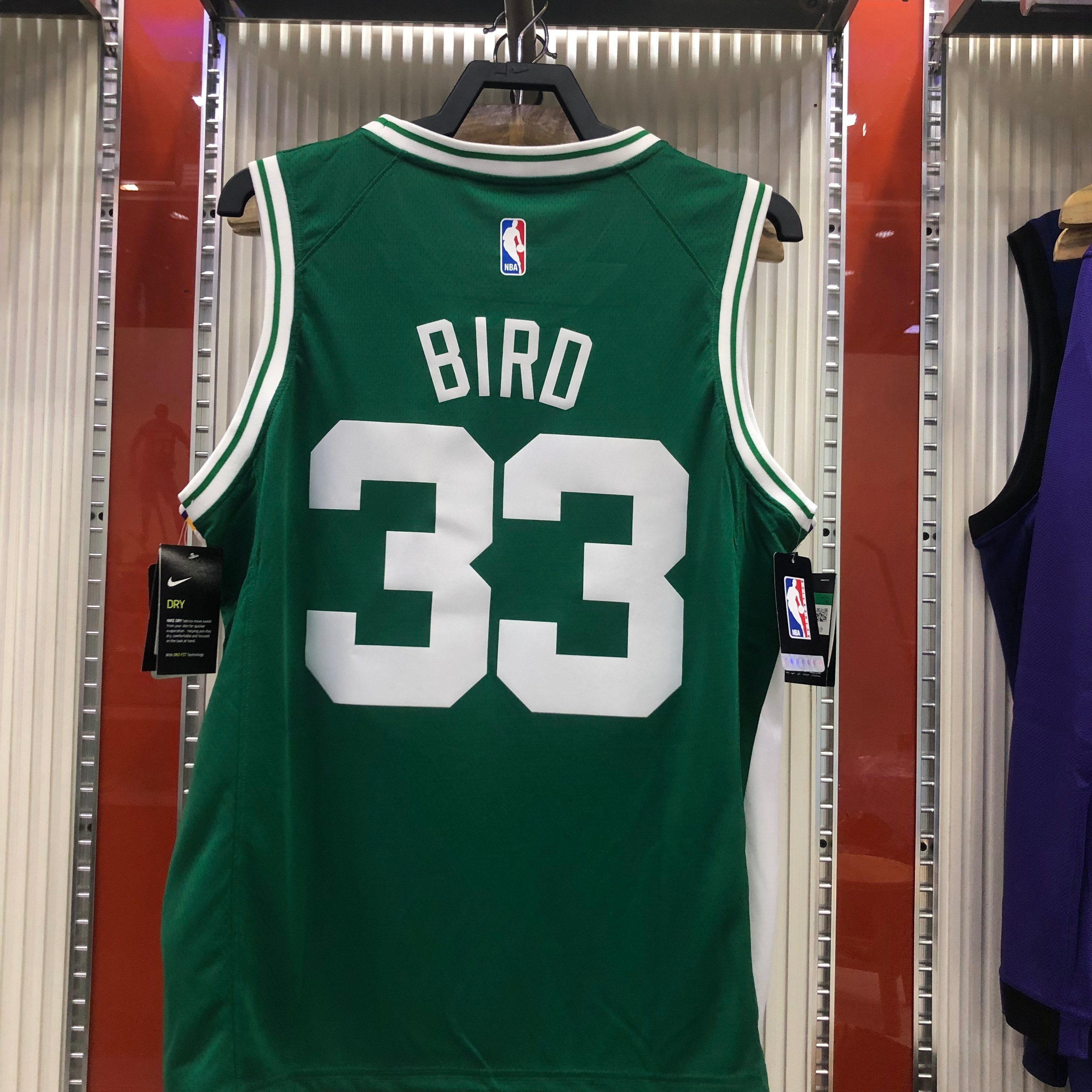 NBA Boston Celtics Green with White Name #33 BIRD Jersey High Quality Name and Number Print - leoleo123123
