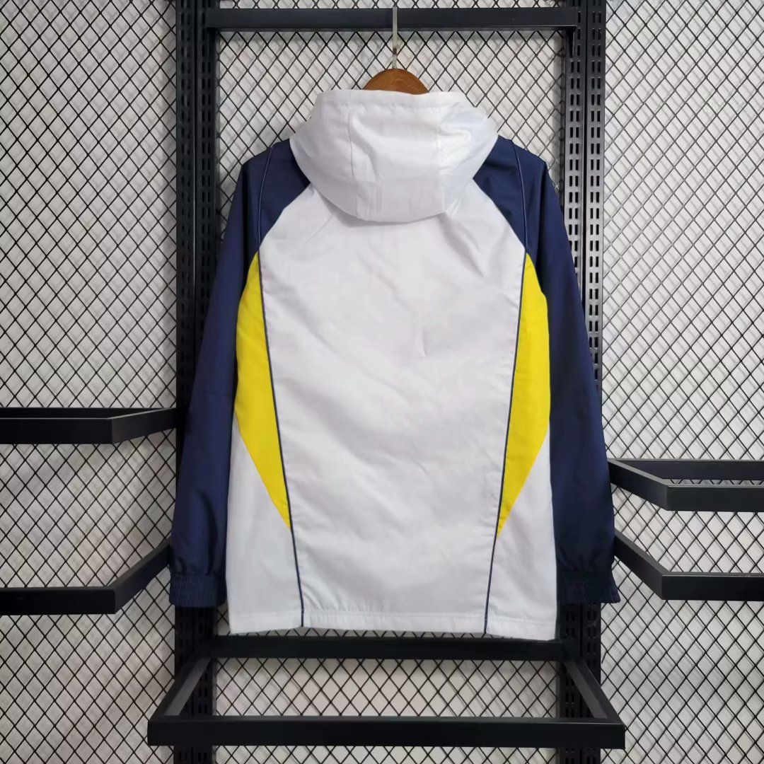 23/24 Real Madrid White Windbreaker Jacket Thai Quality - leoleo123123