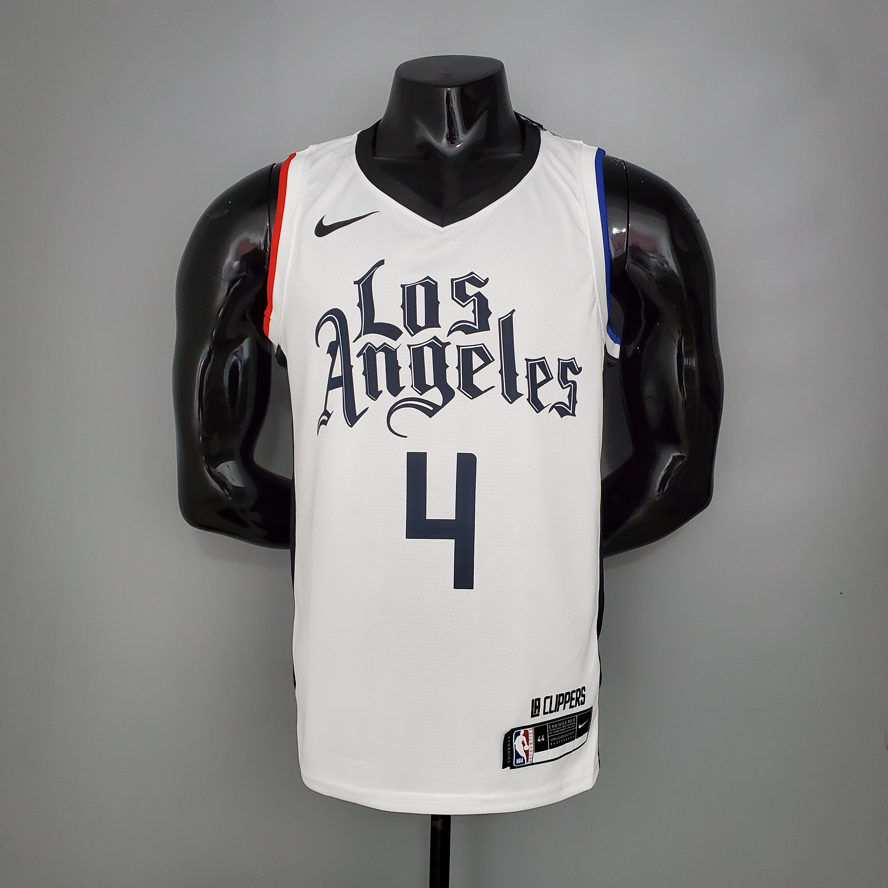NBA Season 20-21 Men Los Angeles Clippers in Latin White City #4 RONDO Jersey High Quality Name and Number Print - leoleo123123