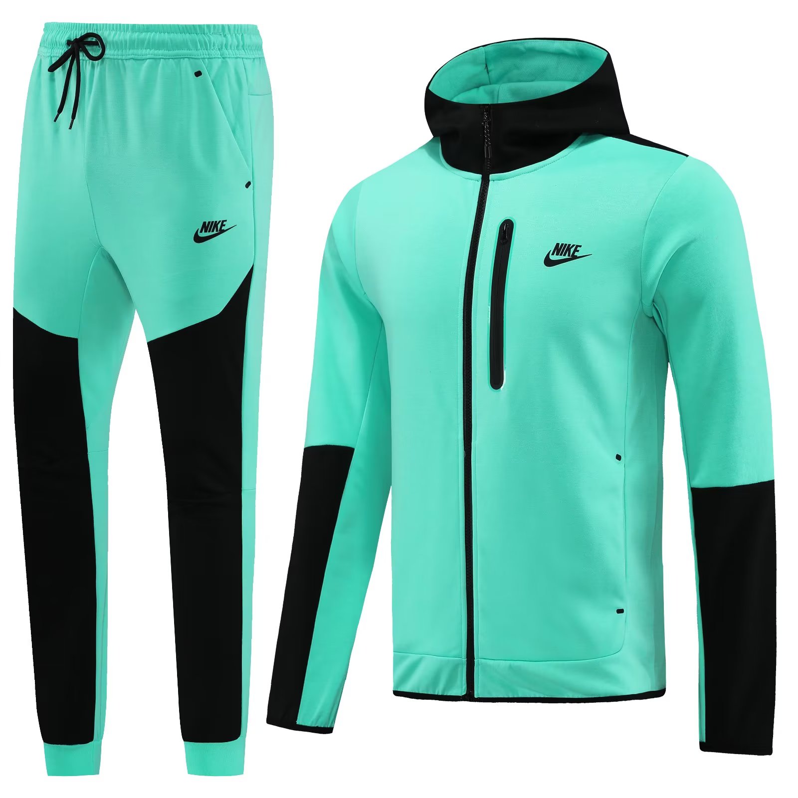 23/24 Nike Jacket Tracksuit Green With Black Color - leoleo123123