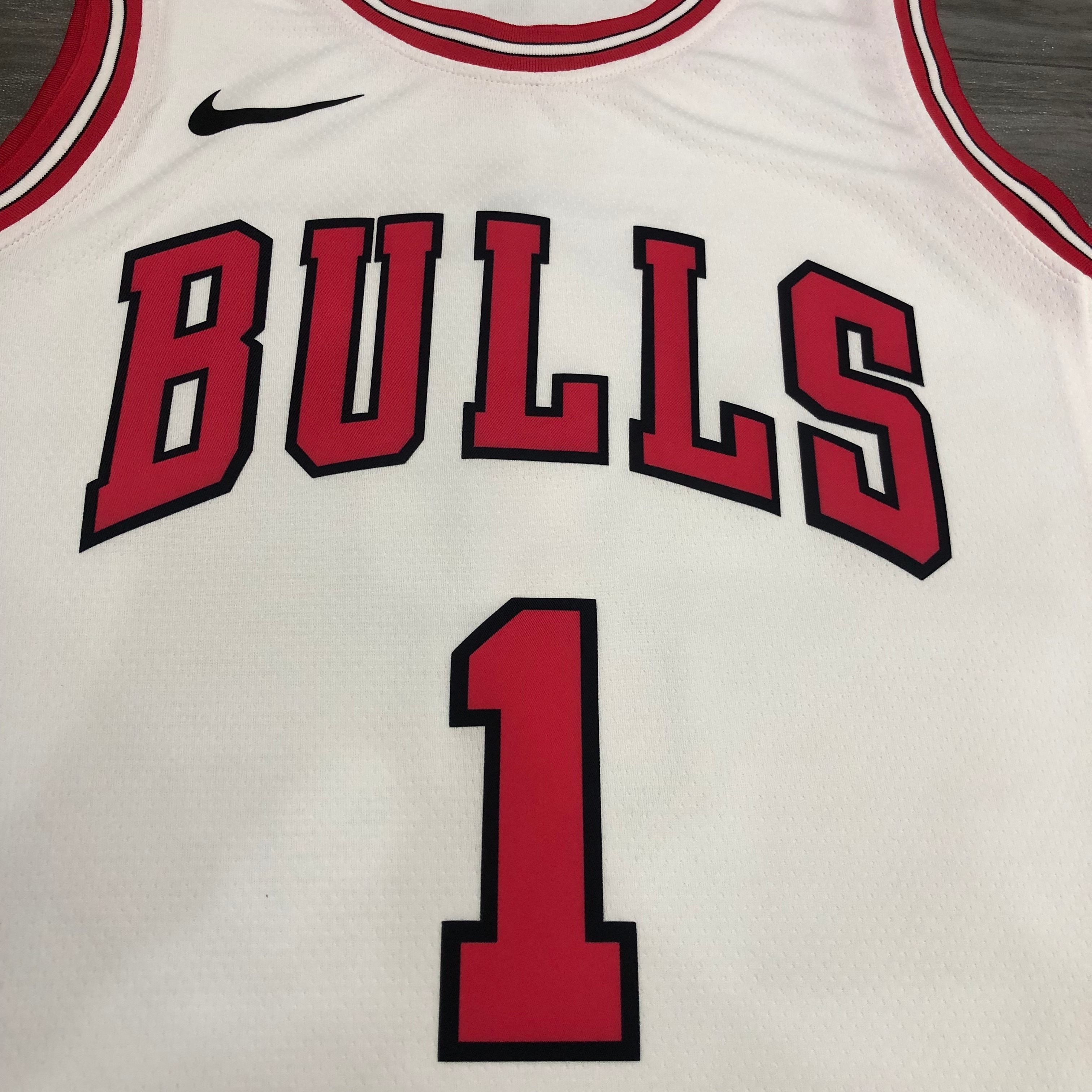 NBA Men Chicago Bulls White #1 ROSE Jersey High Quality Name and Number Print - leoleo123123