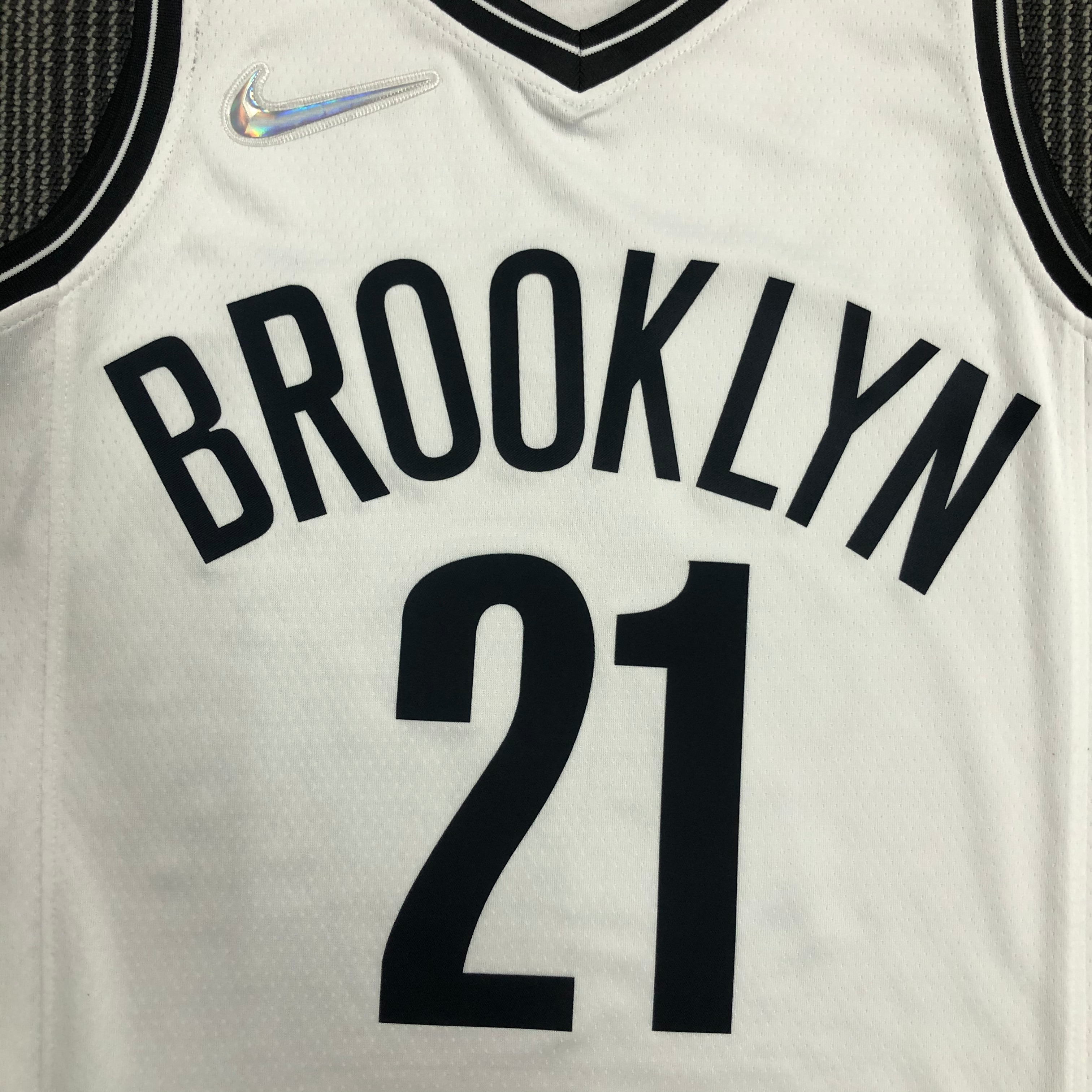 NBA Men 75th Anniversary Brooklyn Nets White #21 ALDRIDGE Jersey High Quality Name and Number Print - leoleo123123