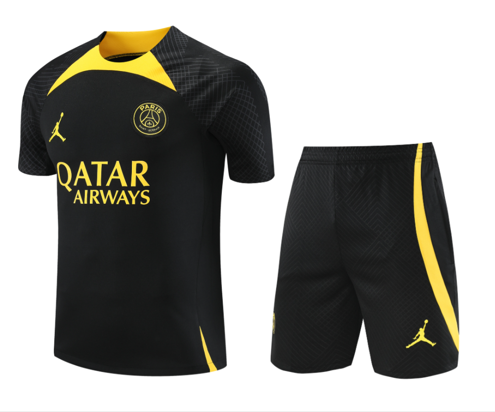 23/24 PSG Black Training Jersey Training Tracksuit - leoleo123123