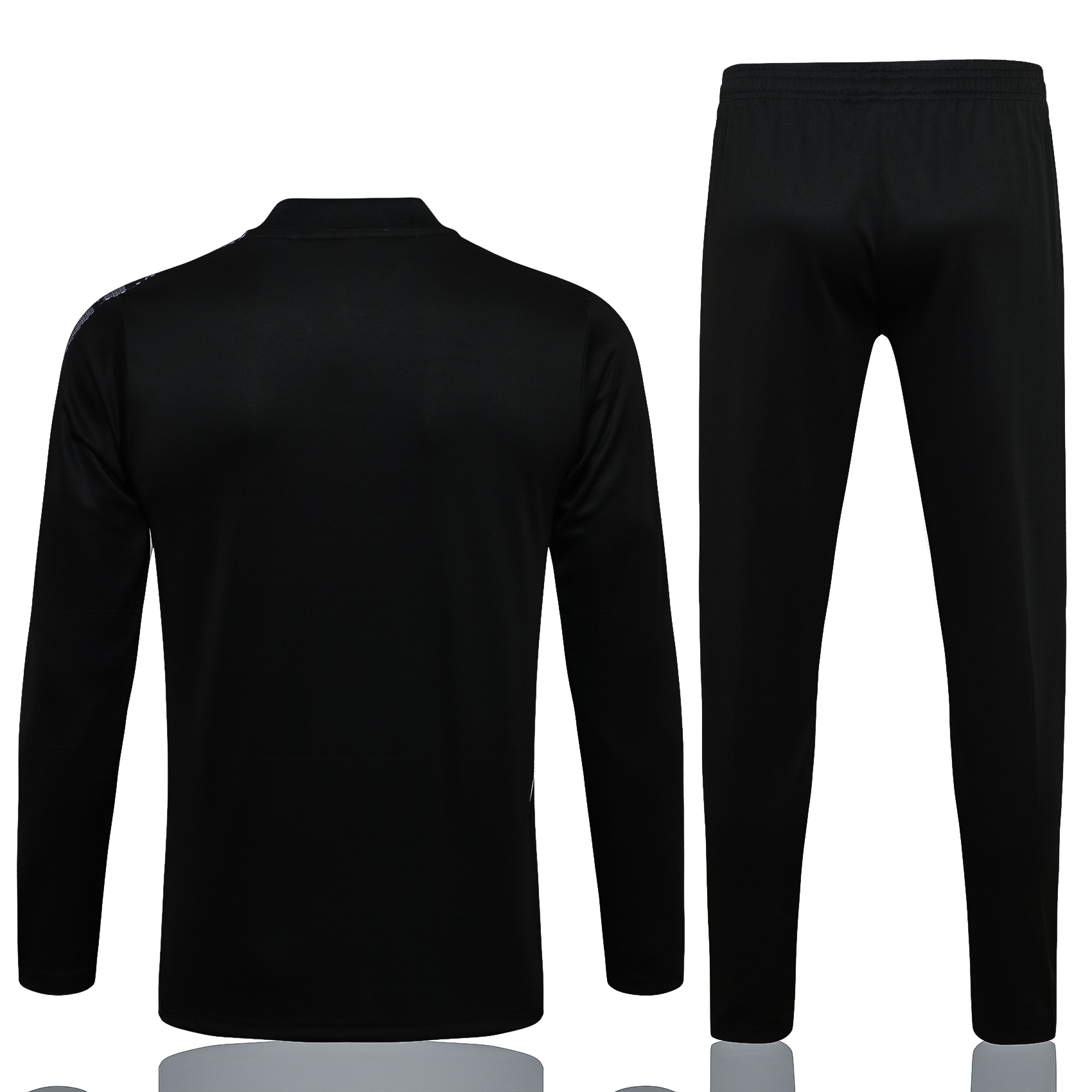 21-22 Man United Black Sweater with White Lines Tracksuit Thai Quality - leoleo123123