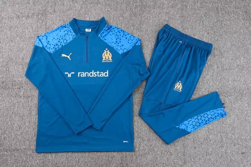 23/24 Marseille Blue Sweater Tracksuit Thai Quality - leoleo123123