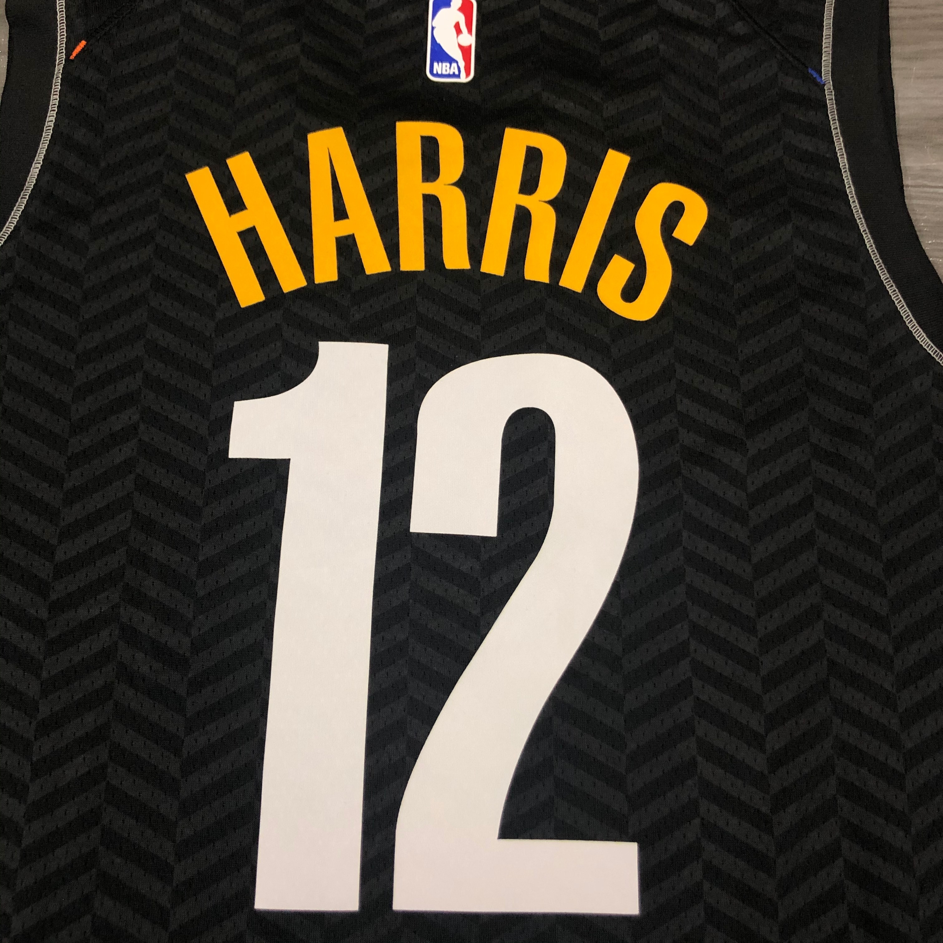NBA Men Season 2021 Brooklyn Nets Black City #12 HARRIS Jersey High Quality Name and Number Print - leoleo123123