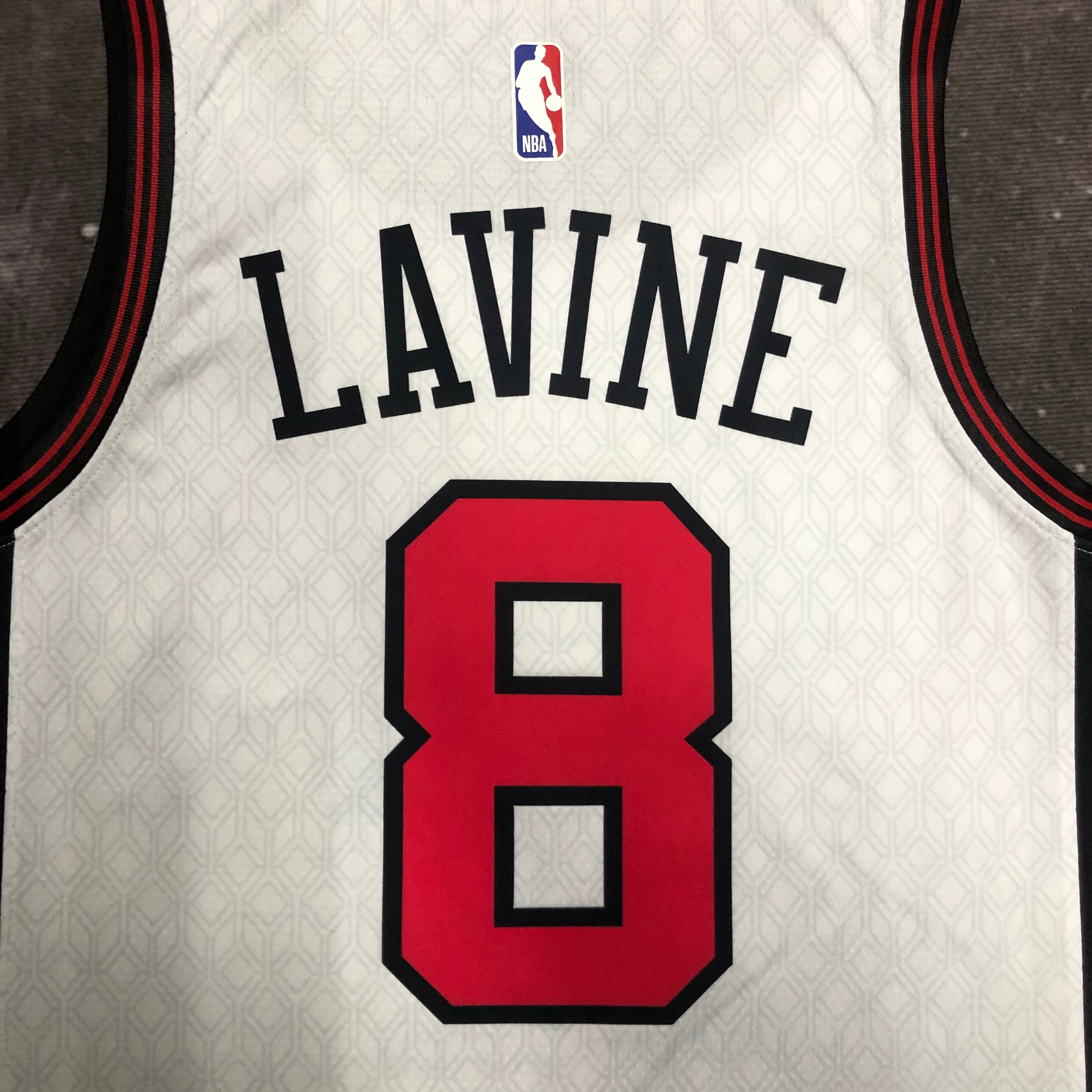 NBA Men 2023 Chicago Bulls City Version White #8 LAVINE Jersey High Quality Name and Number Print - leoleo123123