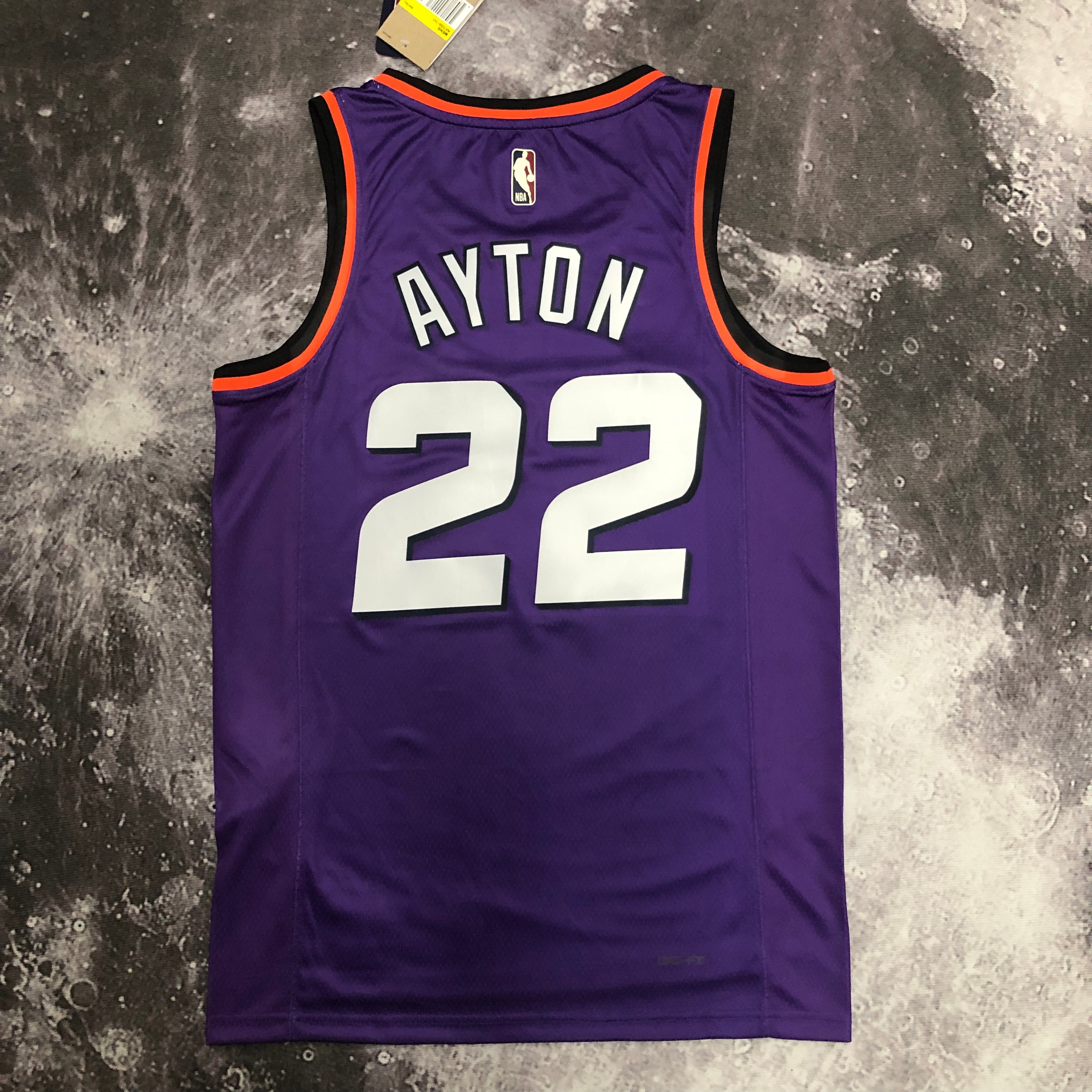 NBA Men Season 2023 Phoenix Suns Purple Retro #22 AYTON Jersey High Quality Name and Number Print - leoleo123123