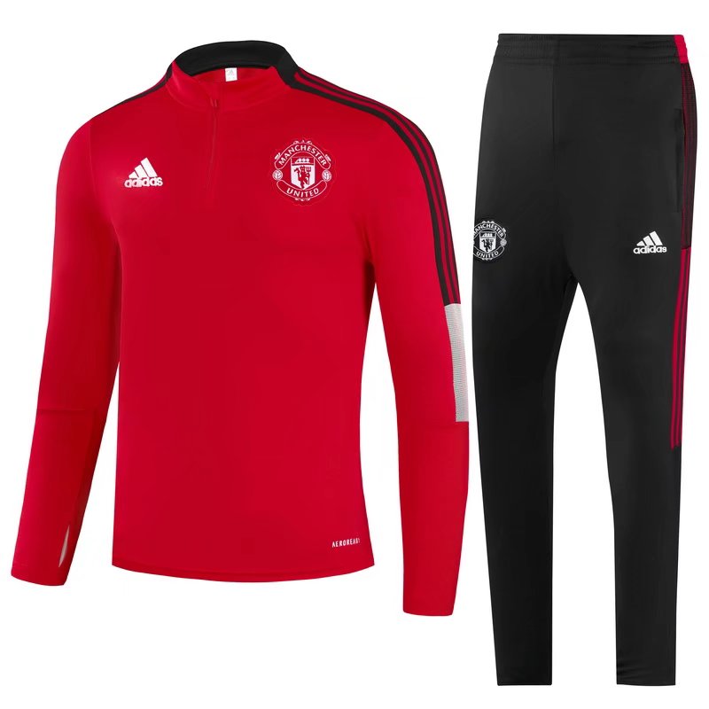 21-22 Man United Red Sweater Tracksuit Thai Quality - leoleo123123