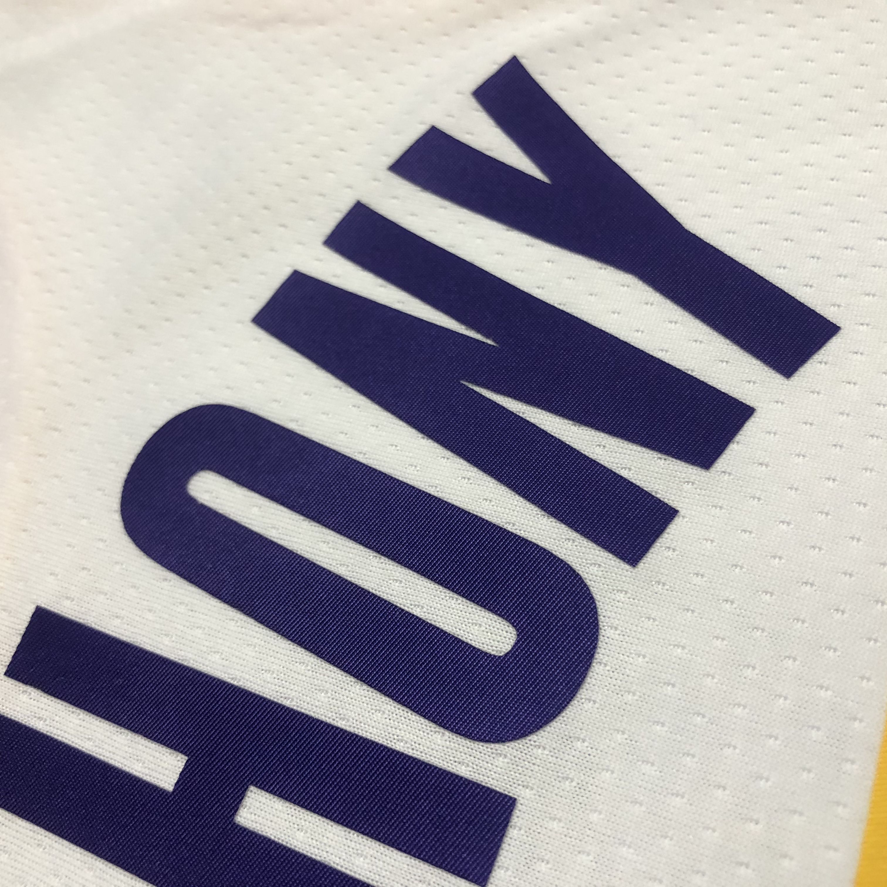 NBA 75th Anniversary Los Angeles Lakers White Round Neck #7 ANTHONY Jersey High Quality Name and Number Print - leoleo123123