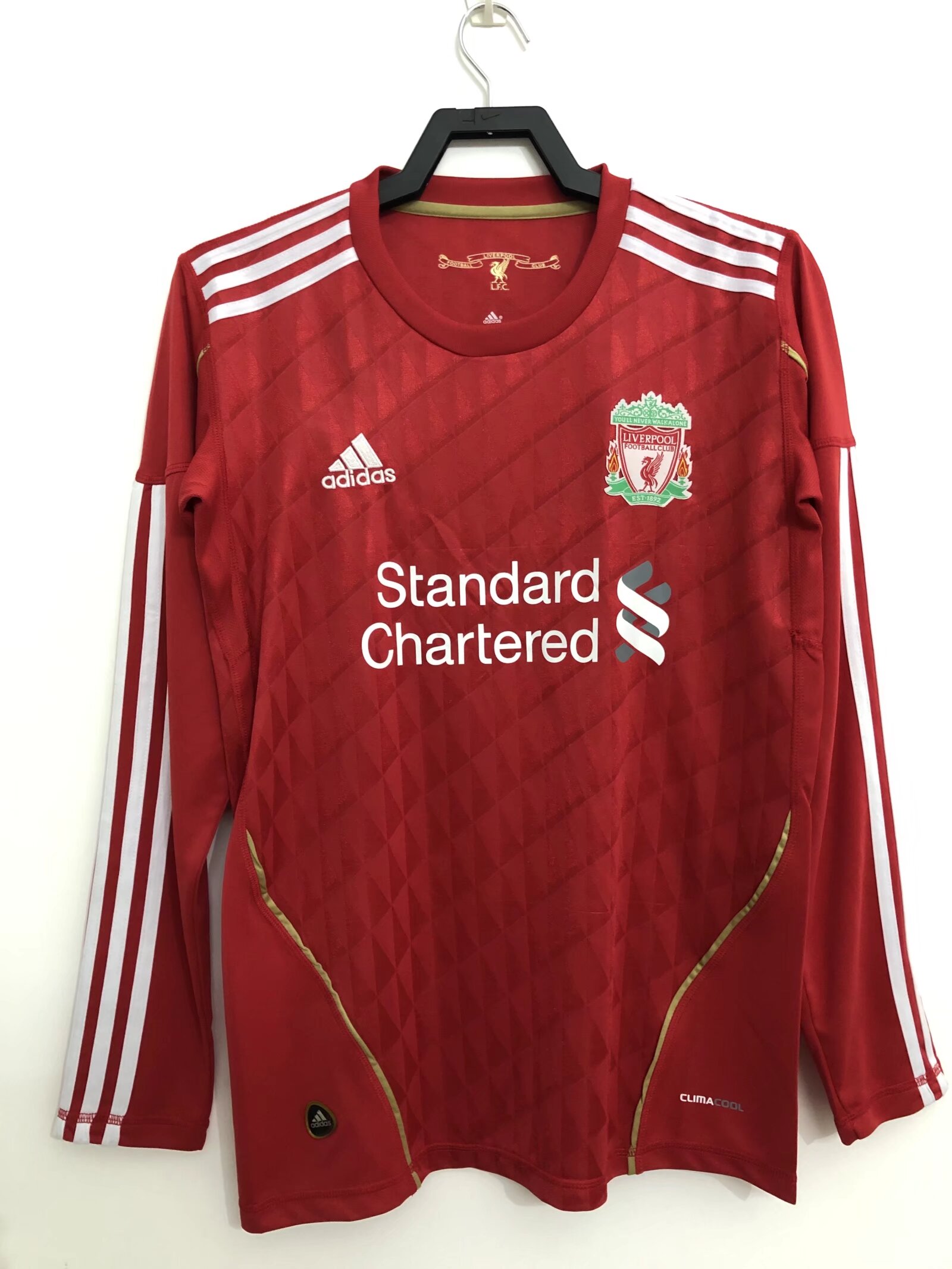 2010 Liverpool Home Retro Jersey Long Sleeve - leoleo123123