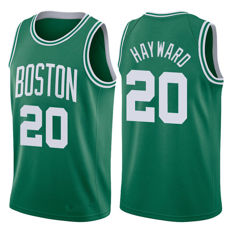 NBA Boston Celtics Green with White Name #20 HAYWARD Jersey High Quality Name and Number Print - leoleo123123