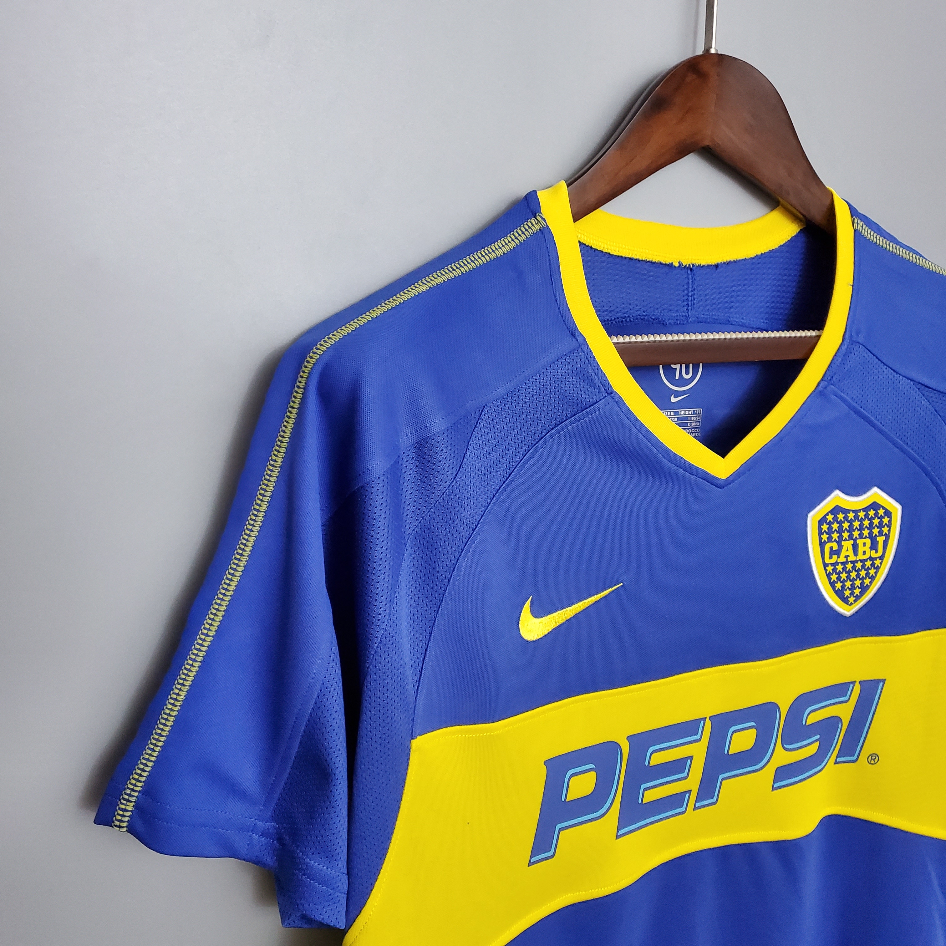 03/04 Boca Home Retro Soccer Jersey Thai Quality - leoleo123123
