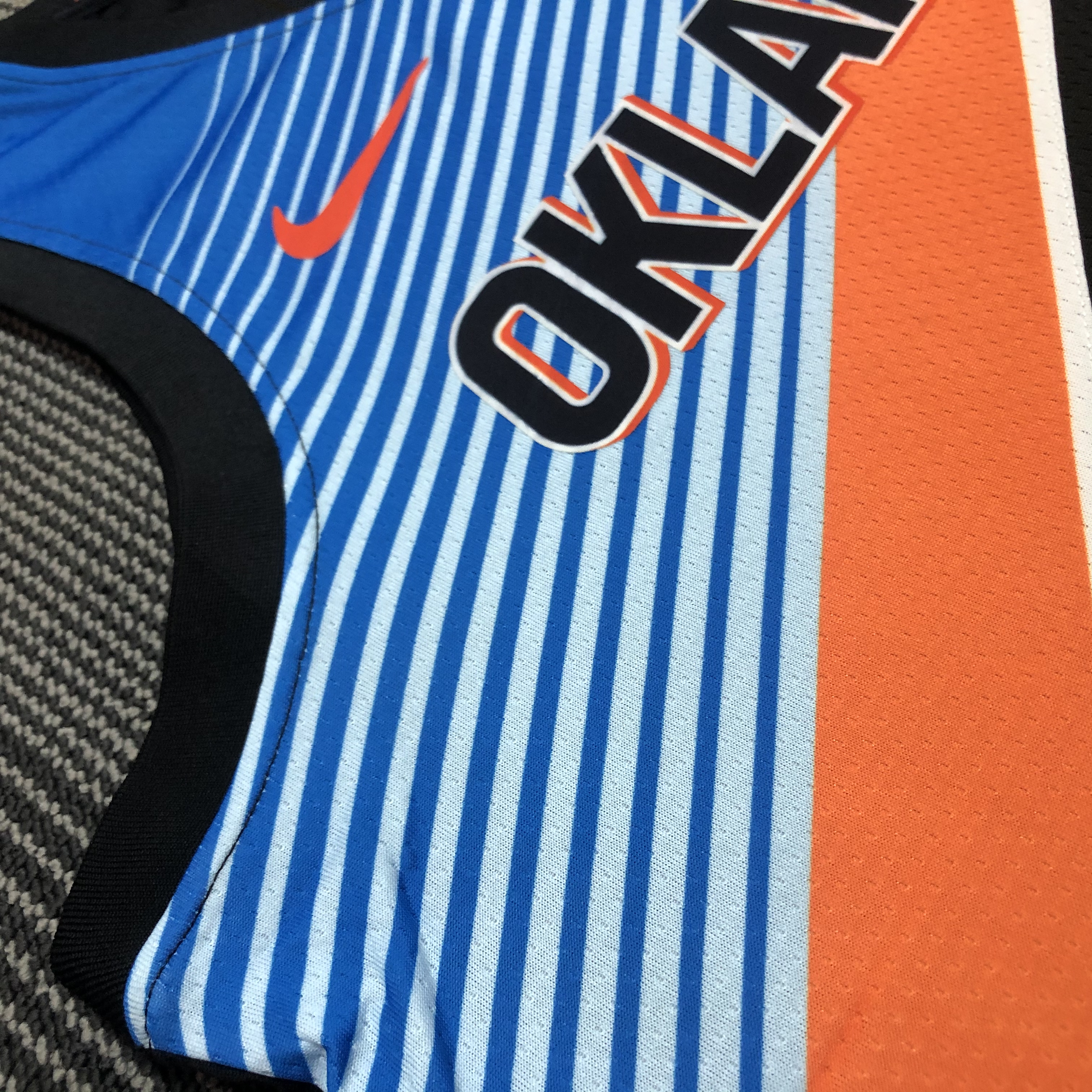 NBA Men Oklahoma City Thunder City Version Black #3 PAUL Jersey High Quality Name and Number Print - leoleo123123