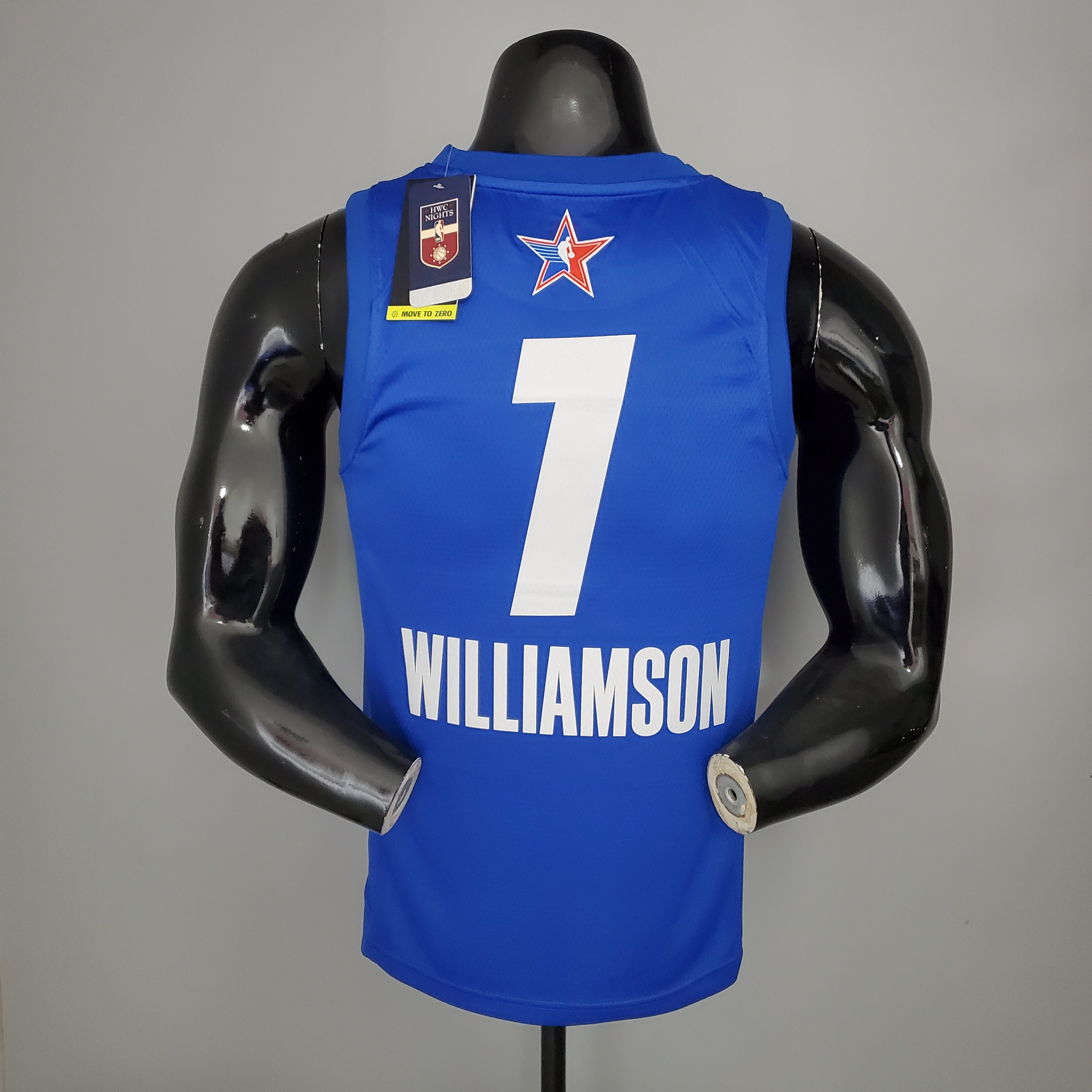 NBA Men 2021 All Star Jerseys Blue #1 WILLIAMSON Jersey High Quality Name and Number Print - leoleo123123