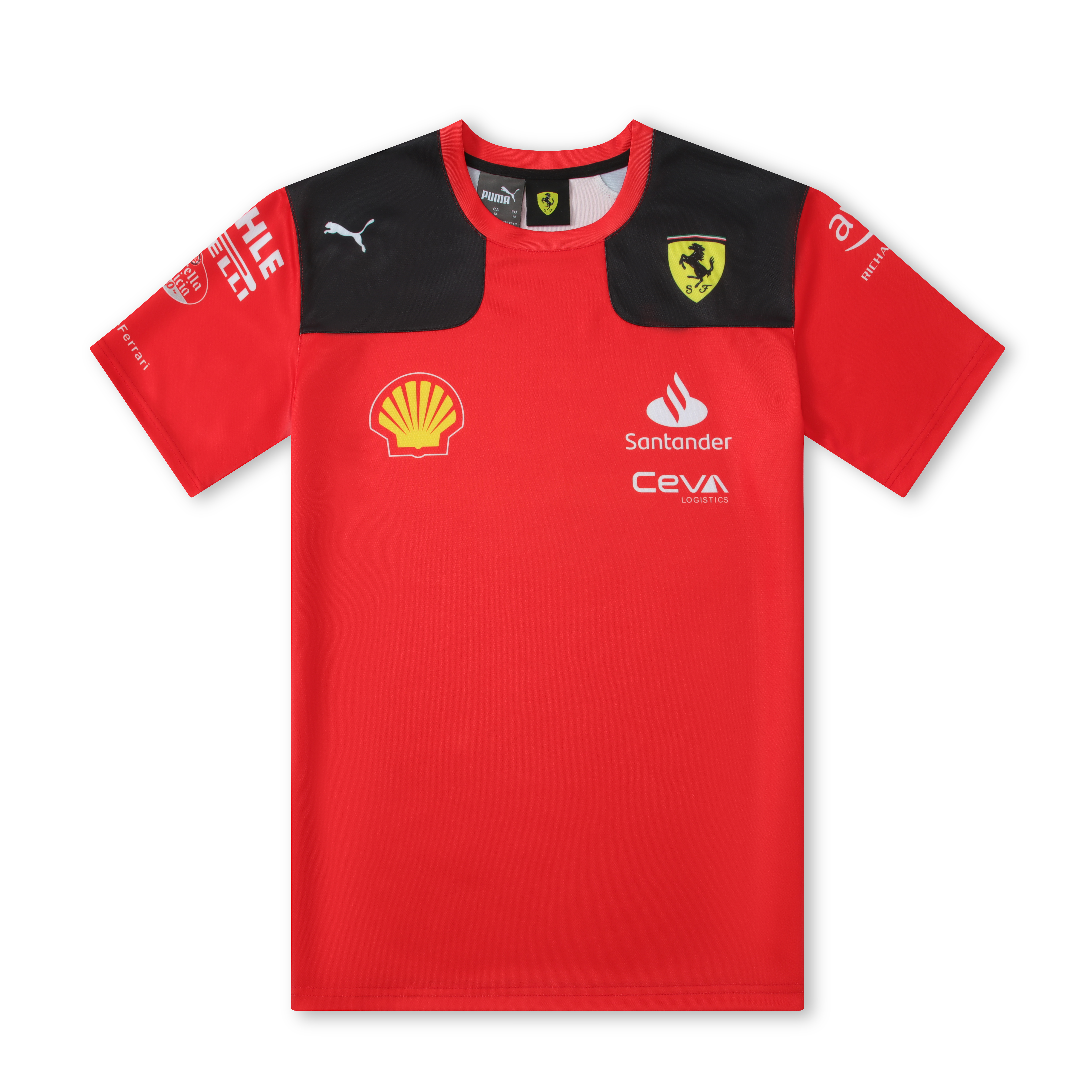 2023 Ferrari F1 Team POLO Round Collar T-Shirt - leoleo123123