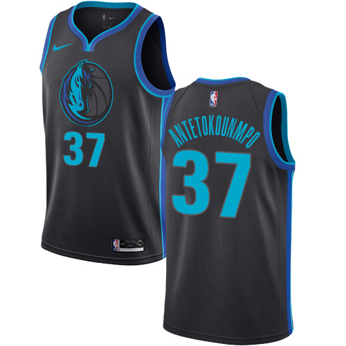 NBA Men Dallas Mavericks Black #37 ANTETOKOUNMPO Jersey High Quality Name and Number Print - leoleo123123