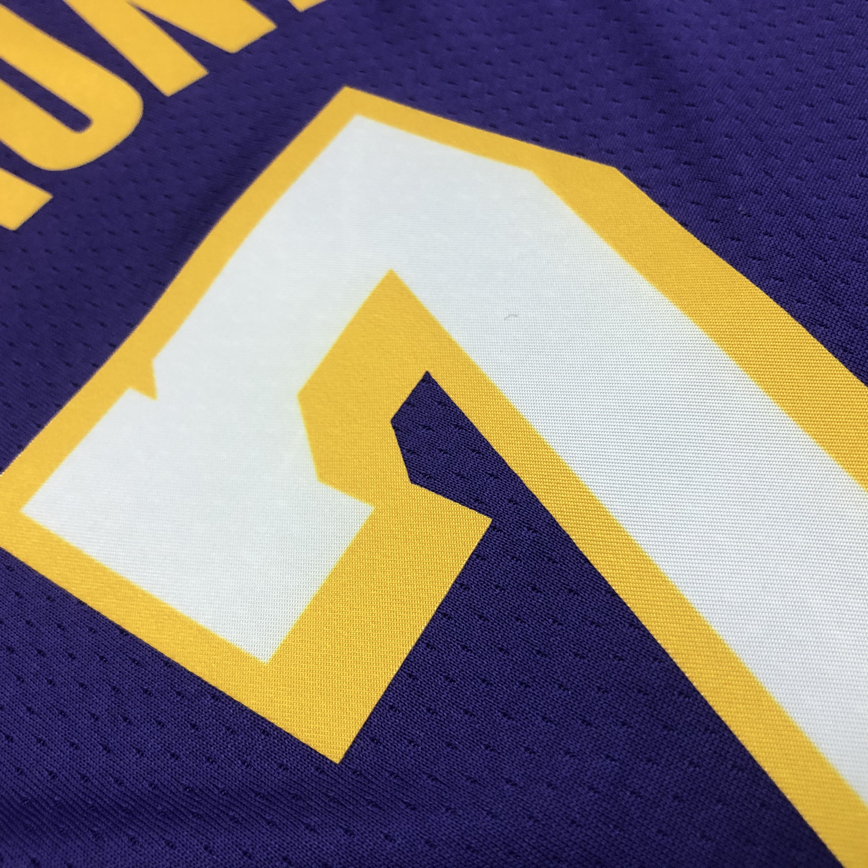 NBA Men Los Angeles Lakers Purple #7 ANTHONY V-neck Jersey High Quality Name and Number Print - leoleo123123