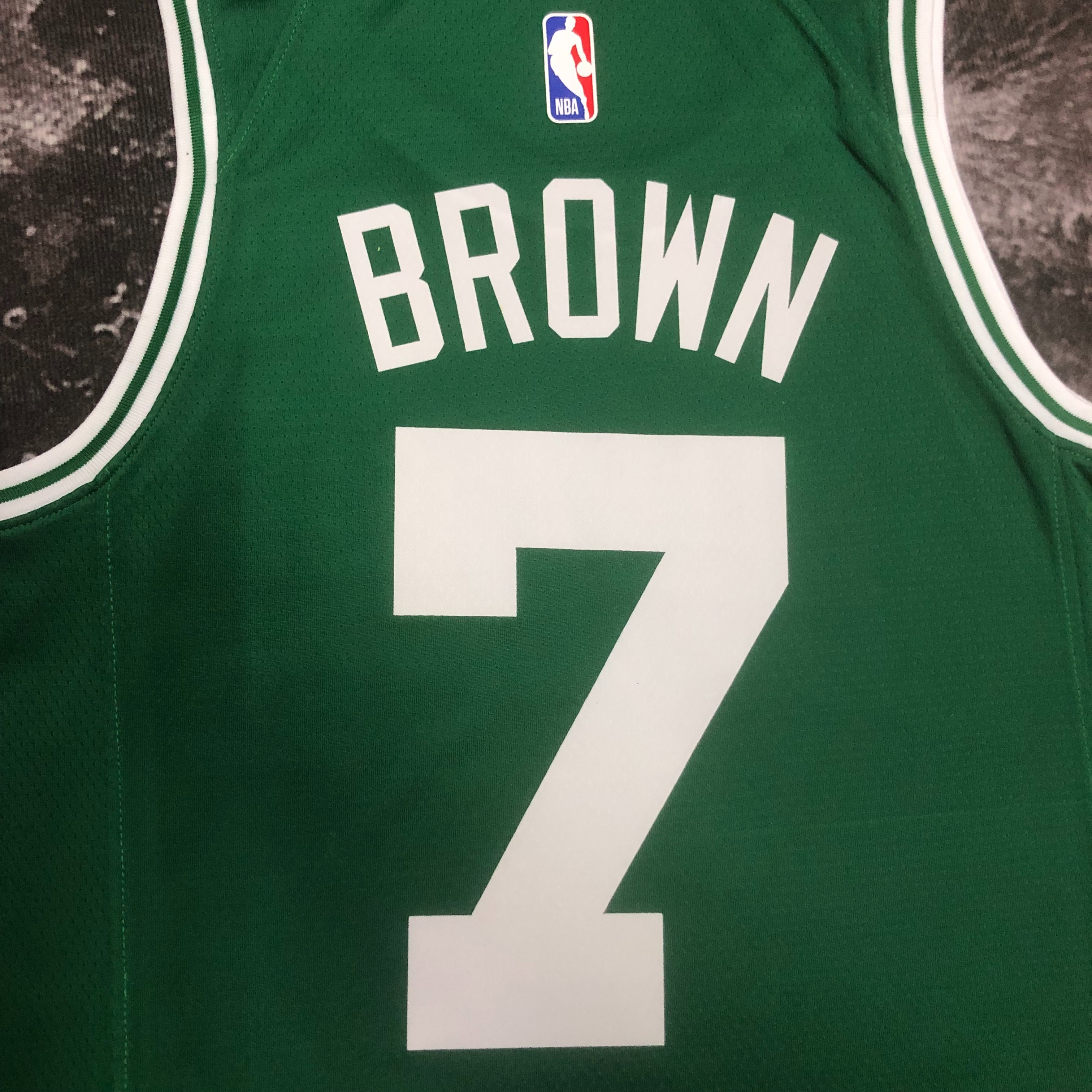 NBA Men Season 2023 Boston Celtics Green #7 BROWN Jersey High Quality Name and Number Print - leoleo123123