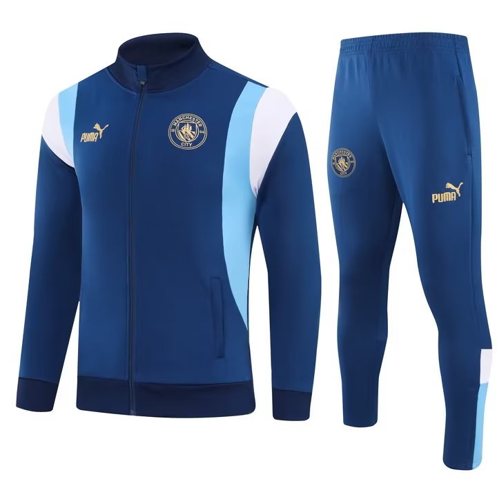 23/24 Man City Blue Jacket Tracksuit Thai Quality - leoleo123123