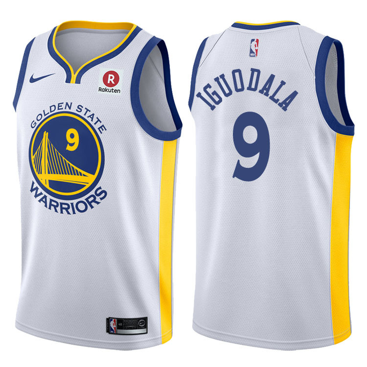 NBA Men Golden State Warriors White #9 IGUODALA Jersey High Quality Name and Number Print - leoleo123123