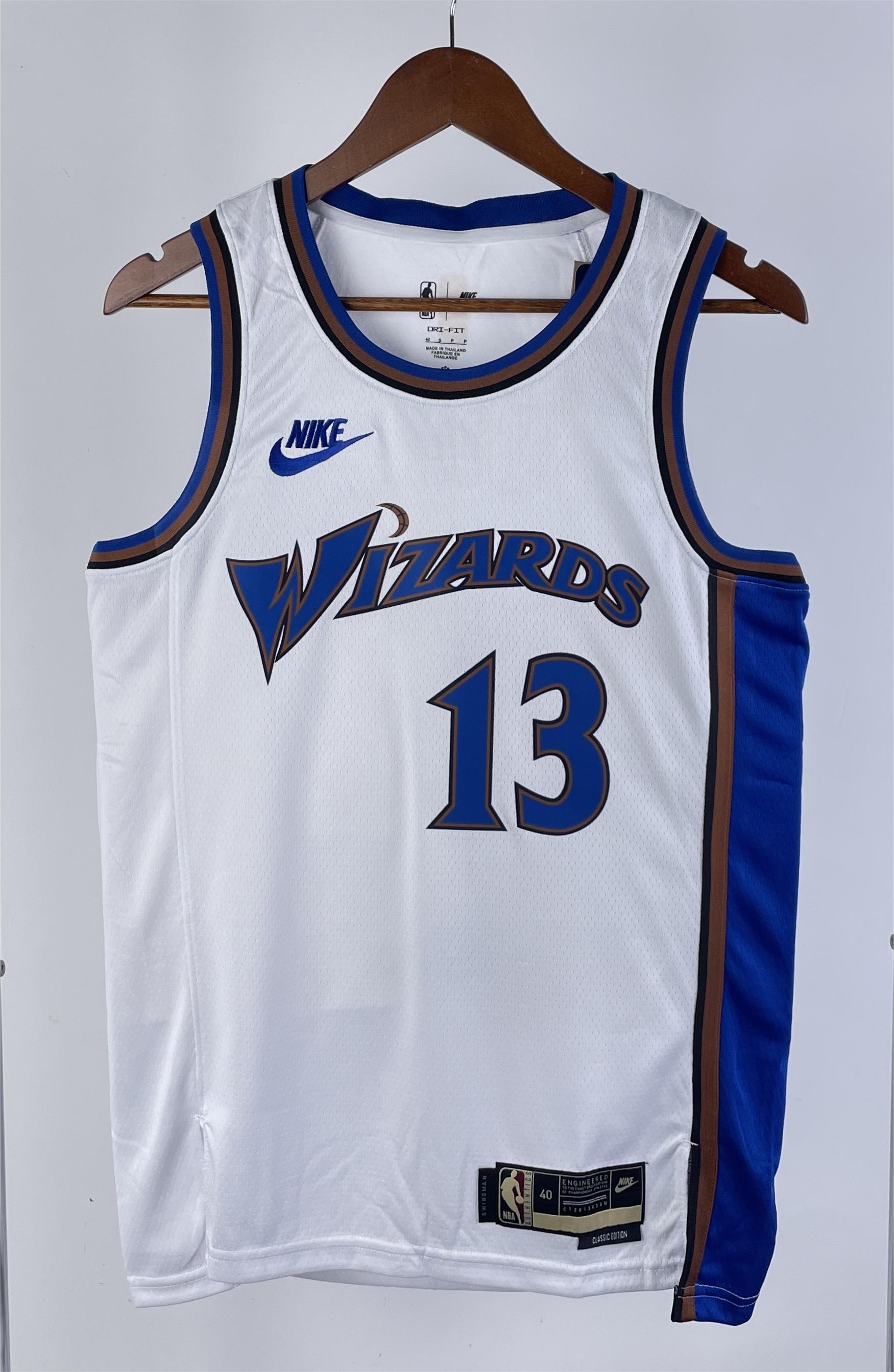 NBA Men Season 2023 Washington Wizards White Retro #13 POOLE Jersey High Quality Name and Number Print - leoleo123123