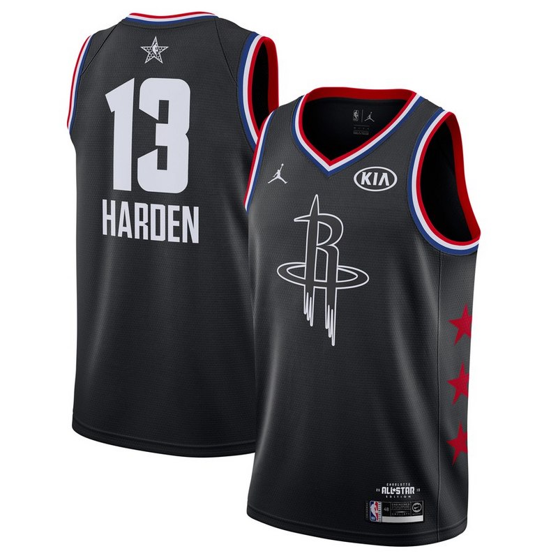 NBA Men 2019 All Star Jerseys Black #13 HARDEN Jersey High Quality Name and Number Print - leoleo123123